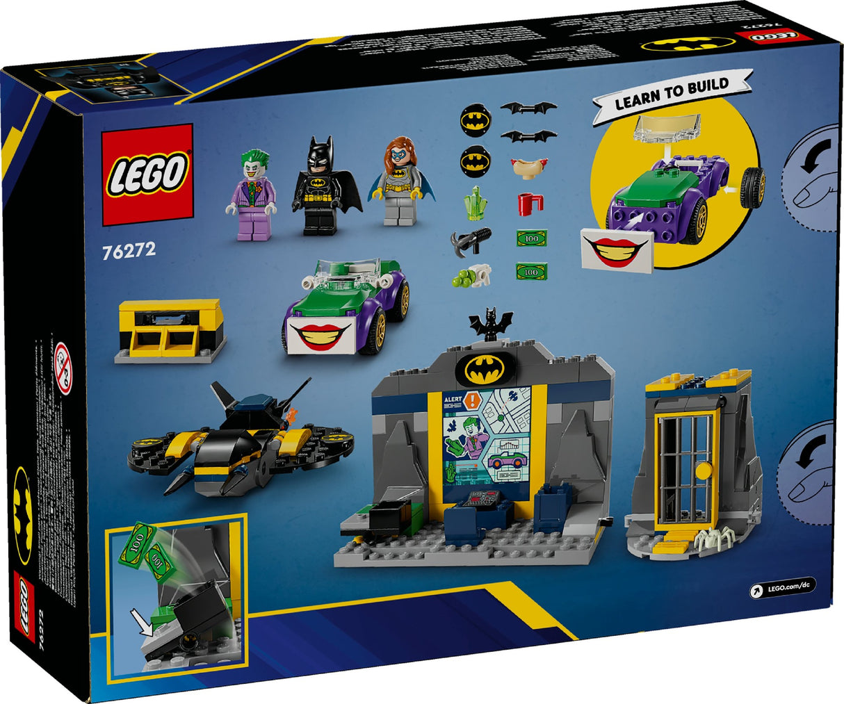 LEGO BATMAN THE BATCAVE WITH BATMAN, BATGIRL AND THE JOKER 76727 AGE:4+