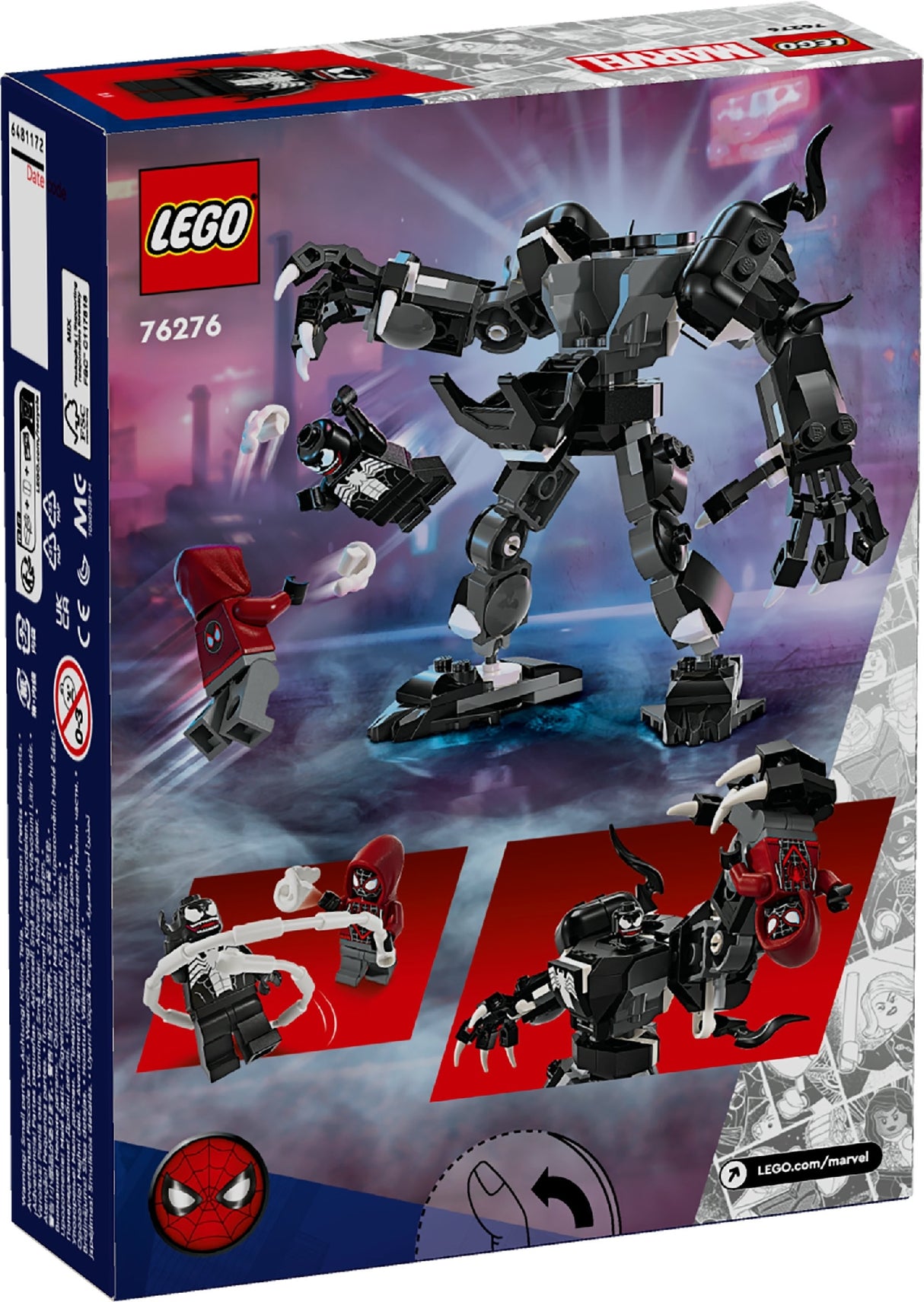 LEGO Marvel Venom Mech Armor Vs. Miles Morales 76276 Age: 6+