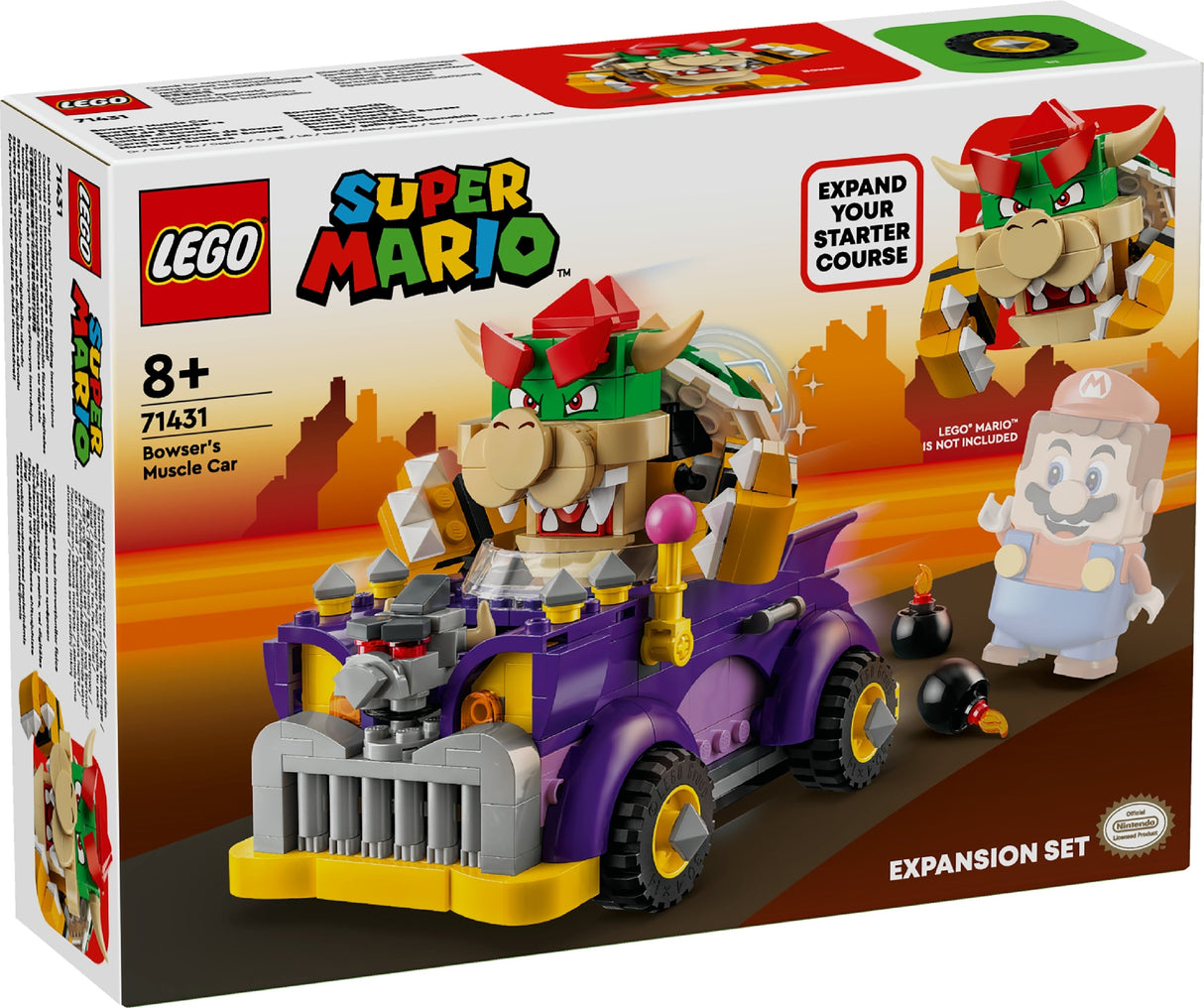 LEGO Super Mario Bowser's Muscle Car Expansion Set 71431 Age: 8+