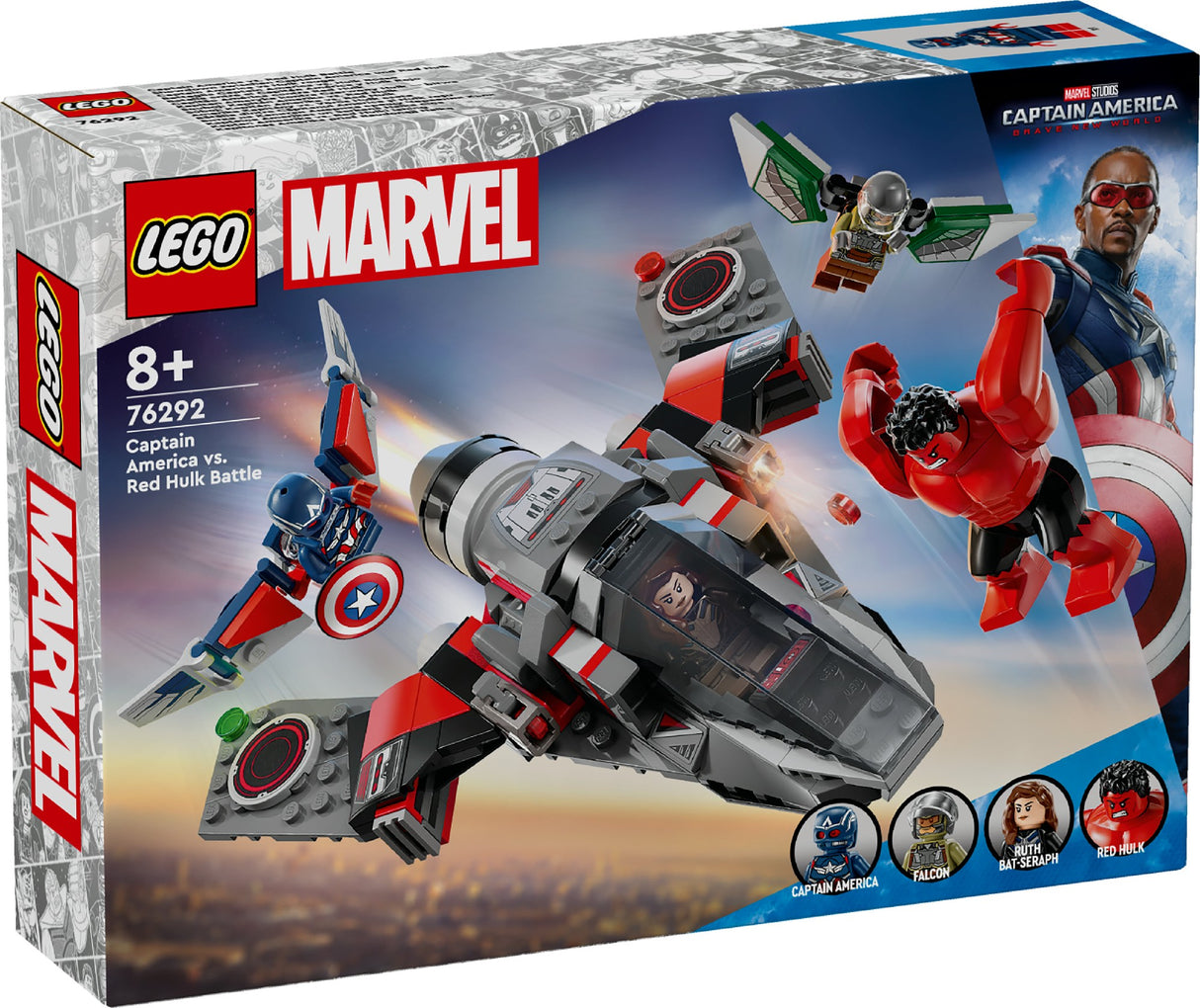 LEGO MARVEL CAPTAIN AMERICA VS. RED HULK BATTLE 76292 AGE: 8+
