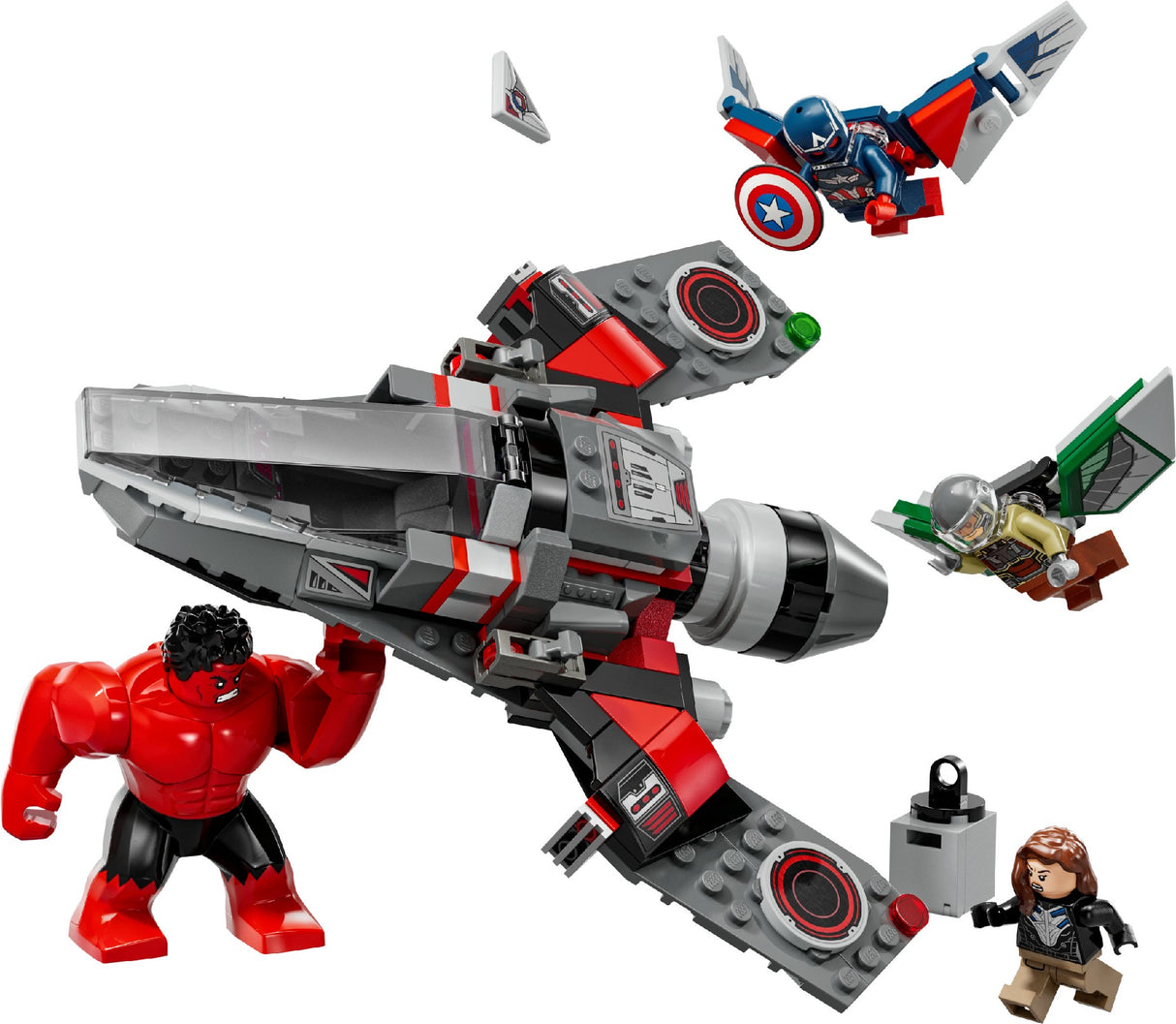 LEGO MARVEL CAPTAIN AMERICA VS. RED HULK BATTLE 76292 AGE: 8+