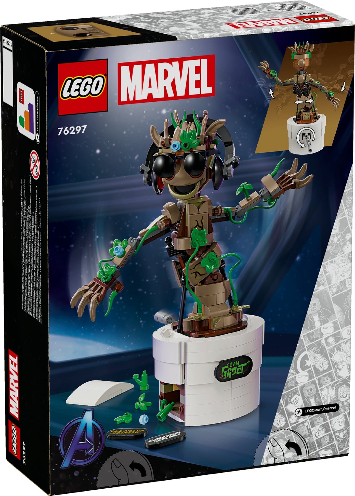 LEGO MARVEL DANCING GROOT 76297 AGE: 10+
