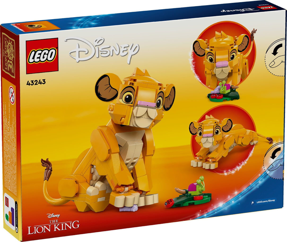 LEGO DISNEY SIMBA THE LION KING CUB 43243 AGE: 6+