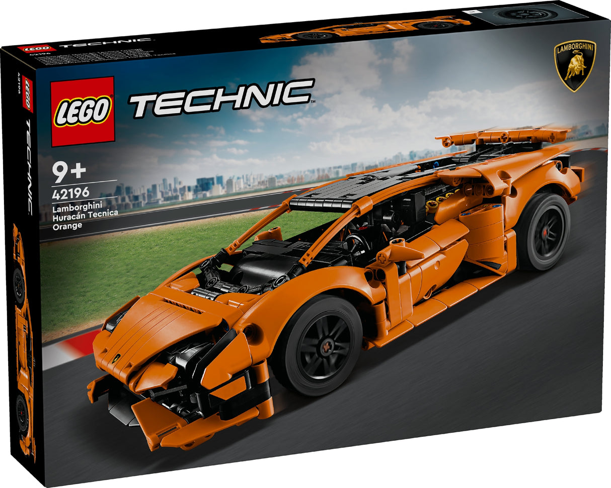 LEGO TECHNIC LAMBORGJINI HURACAN TECNICA ORANGE 42196 AGE: 9+