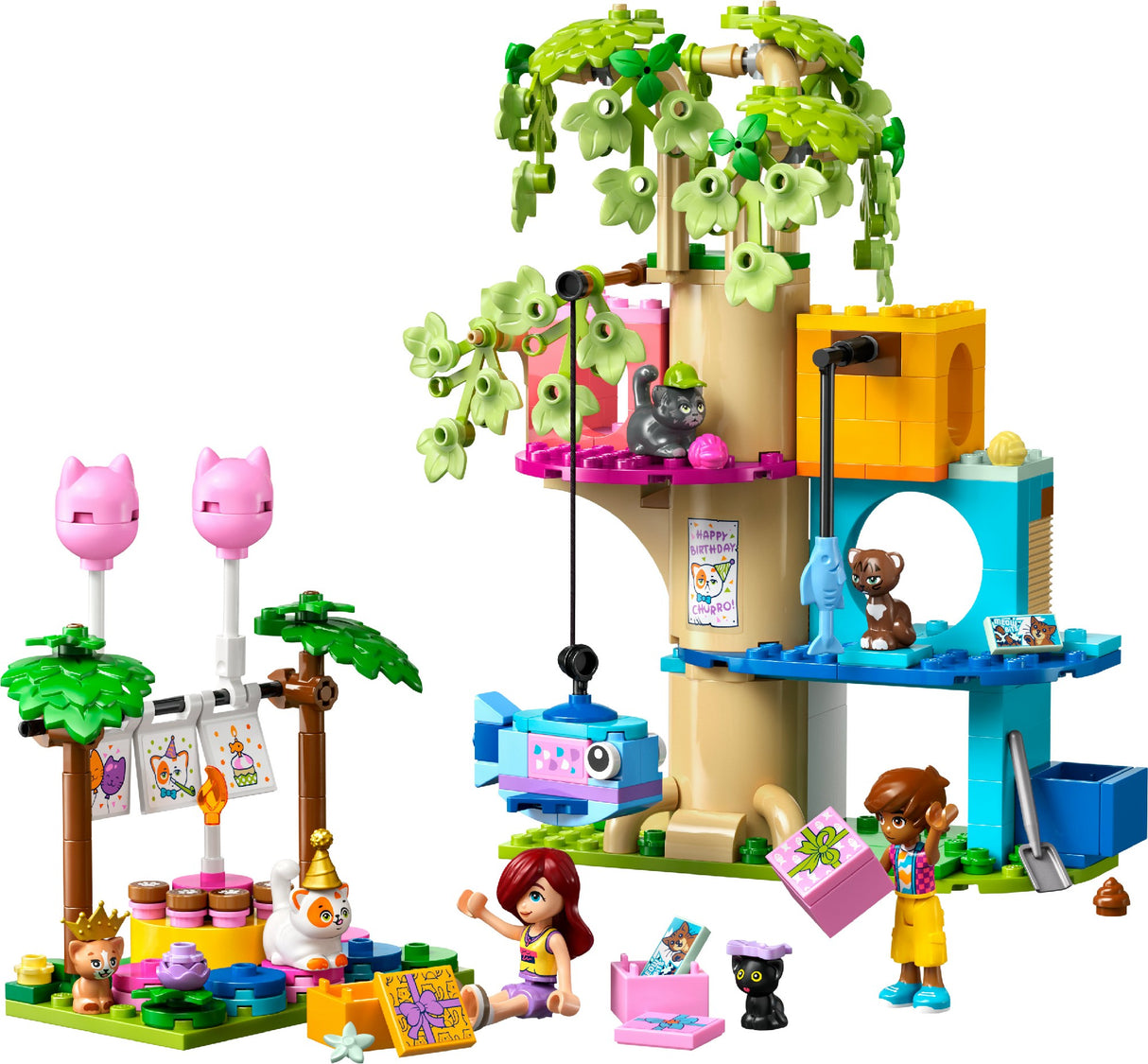 LEGO Friends Cat Birthday Party & Tree House 42666 Age: 6+