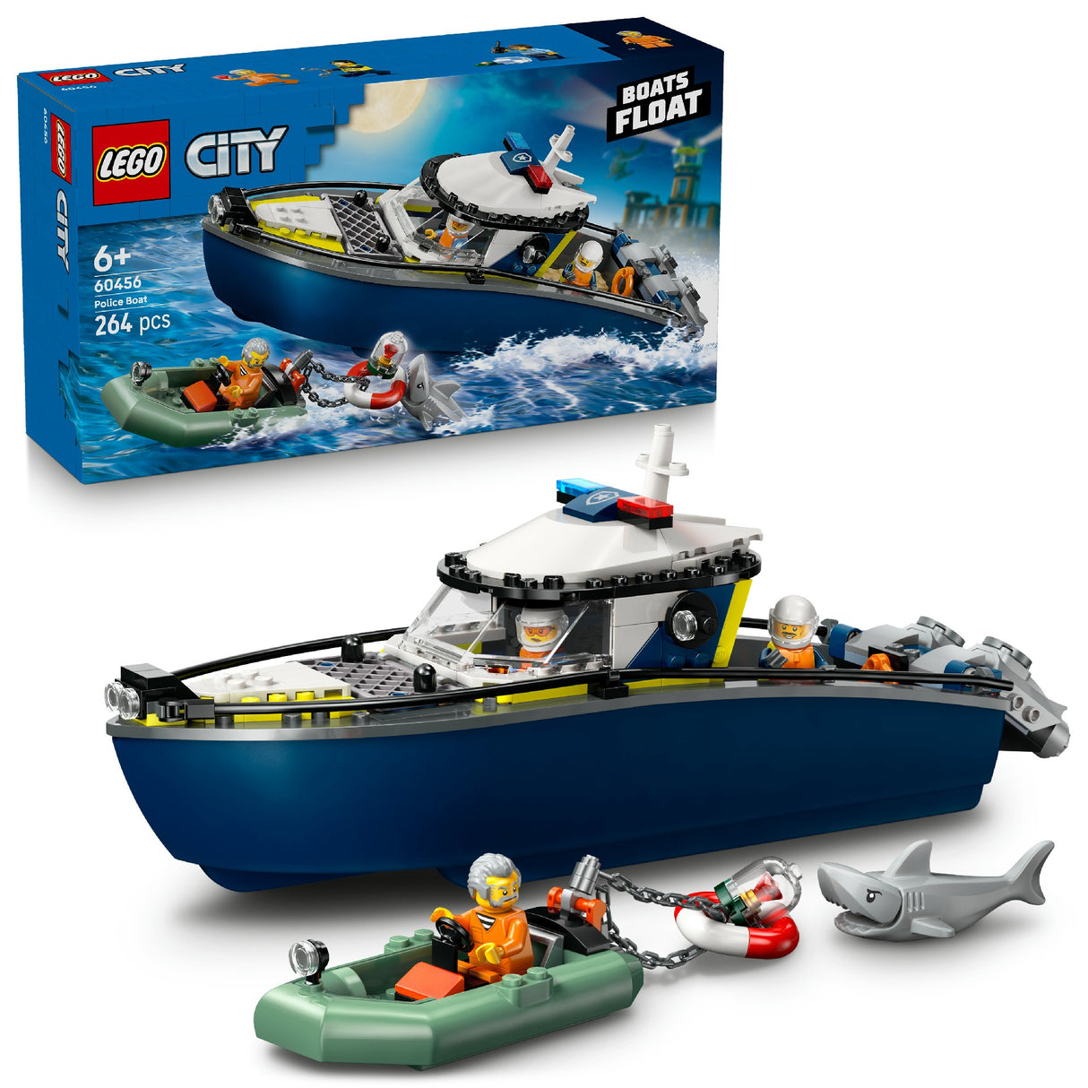 LEGO CITY Police Boat Chase 60456 Age: 6+
