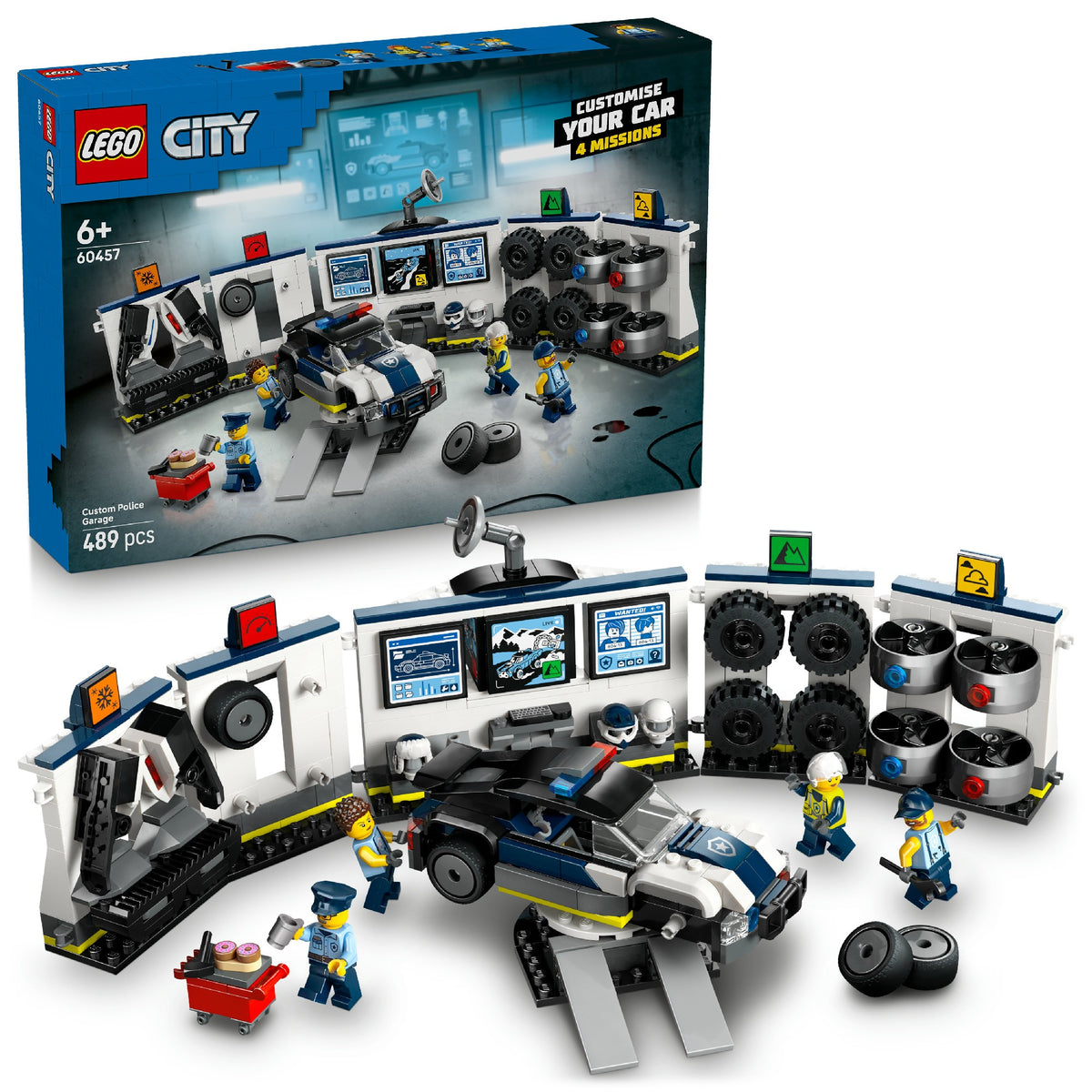 LEGO CITY Custom Police Car Garage 60457 Age: 6+ – Super Toys and