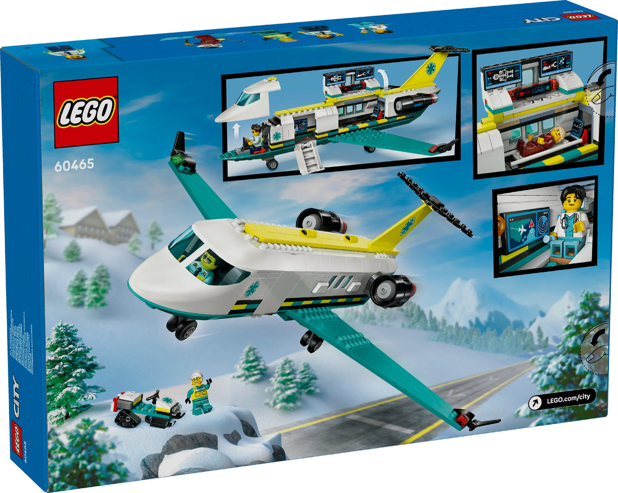 LEGO CITY Emergency Air Ambulance Airplane 60465 Age: 6+