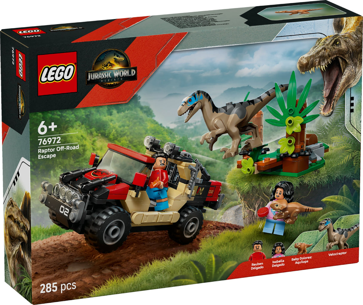 LEGO Jurassic World Raptor Off-Road Escape 76972 Age: 6+