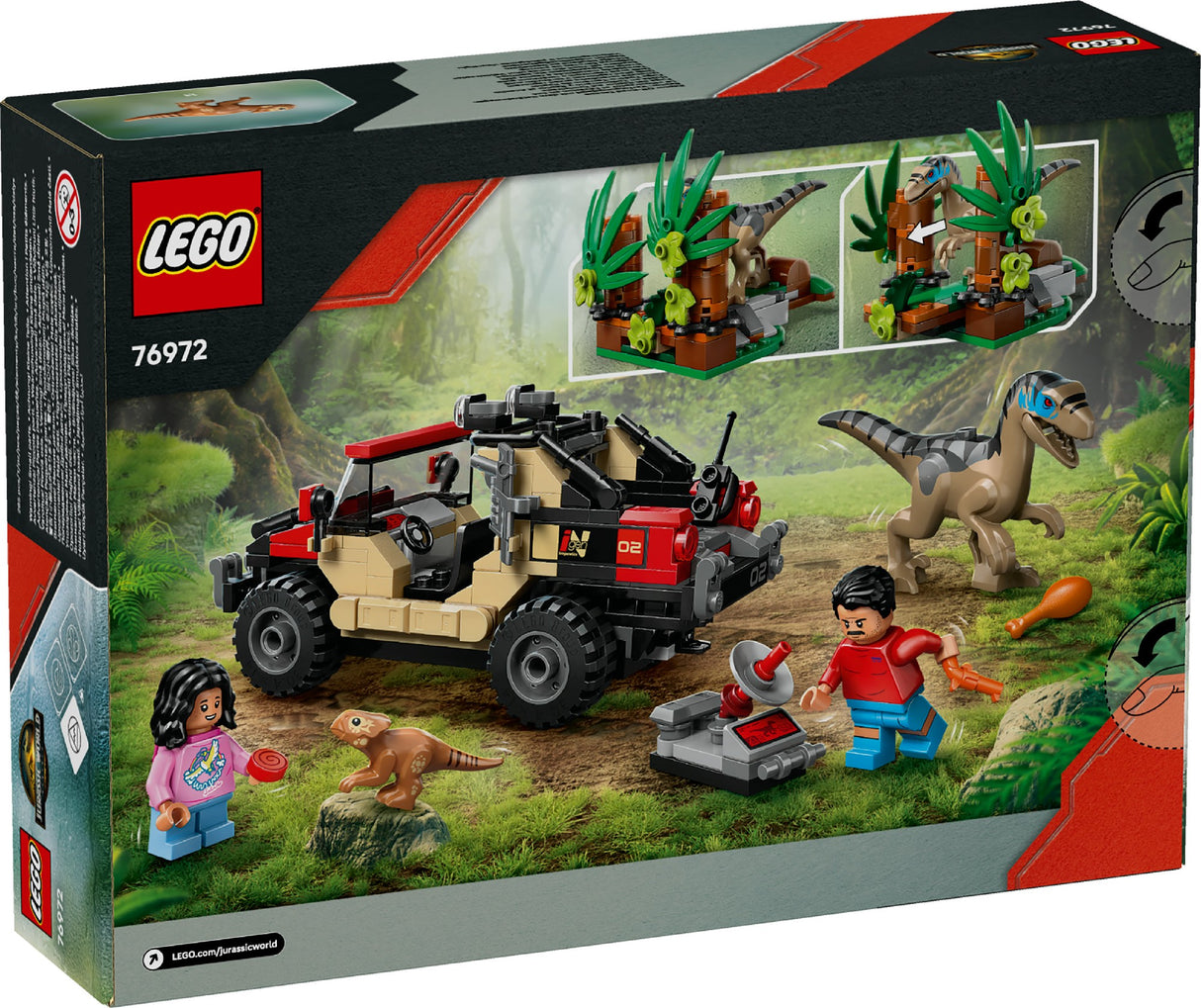 LEGO Jurassic World Raptor Off-Road Escape 76972 Age: 6+