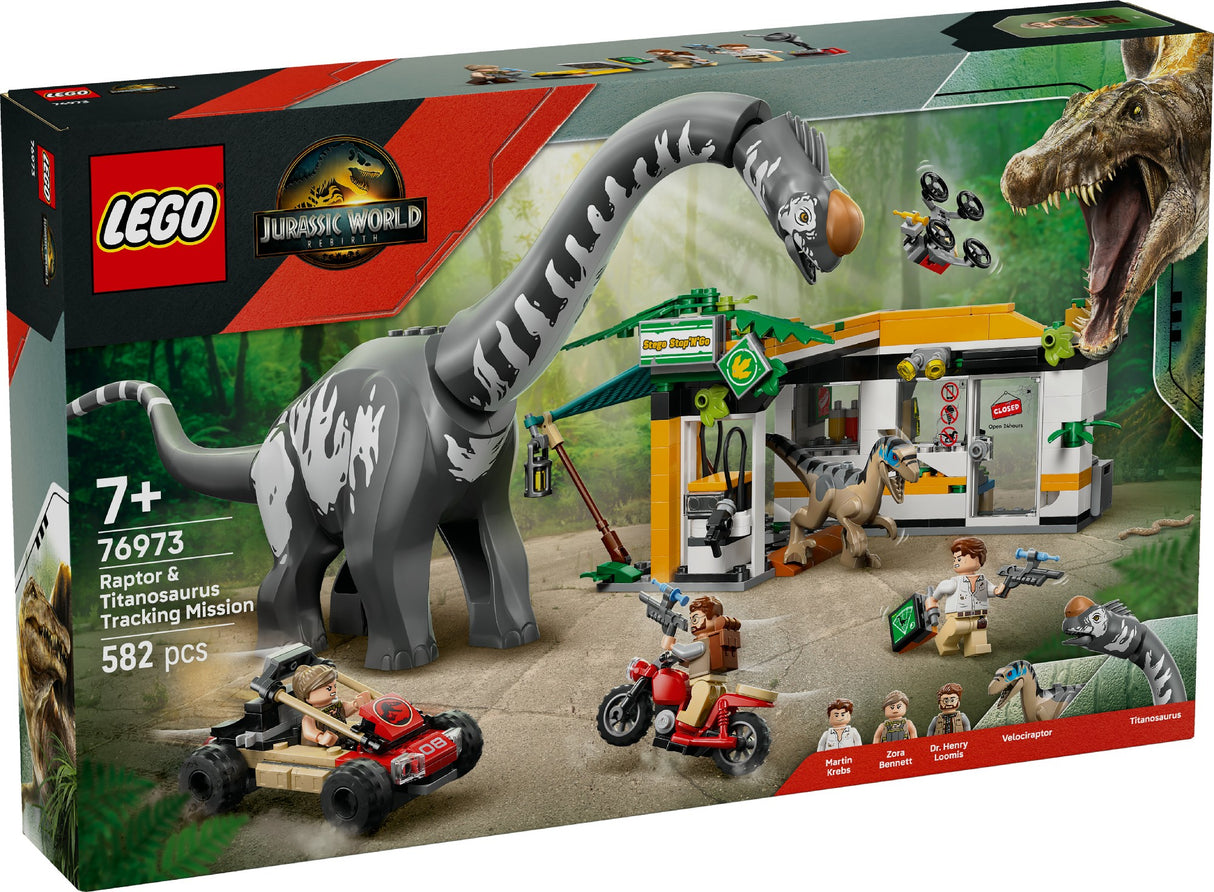 LEGO Jurassic World Raptor & Titanosaurus Tracking Mission 76973 Age: 7+