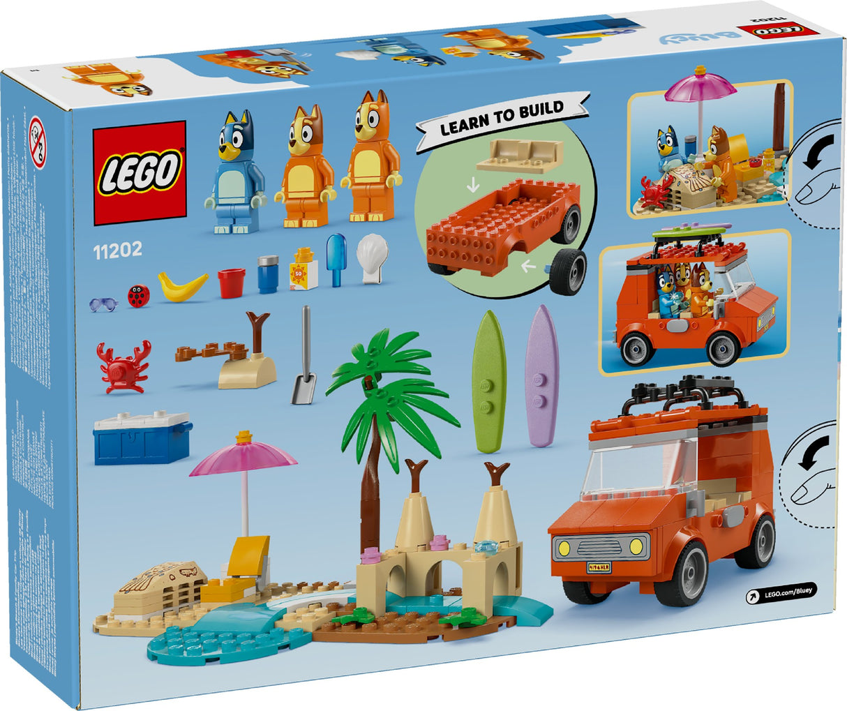 LEGO Bluey Bluey's Beach & Family Car Trip 11202 Age: 4+