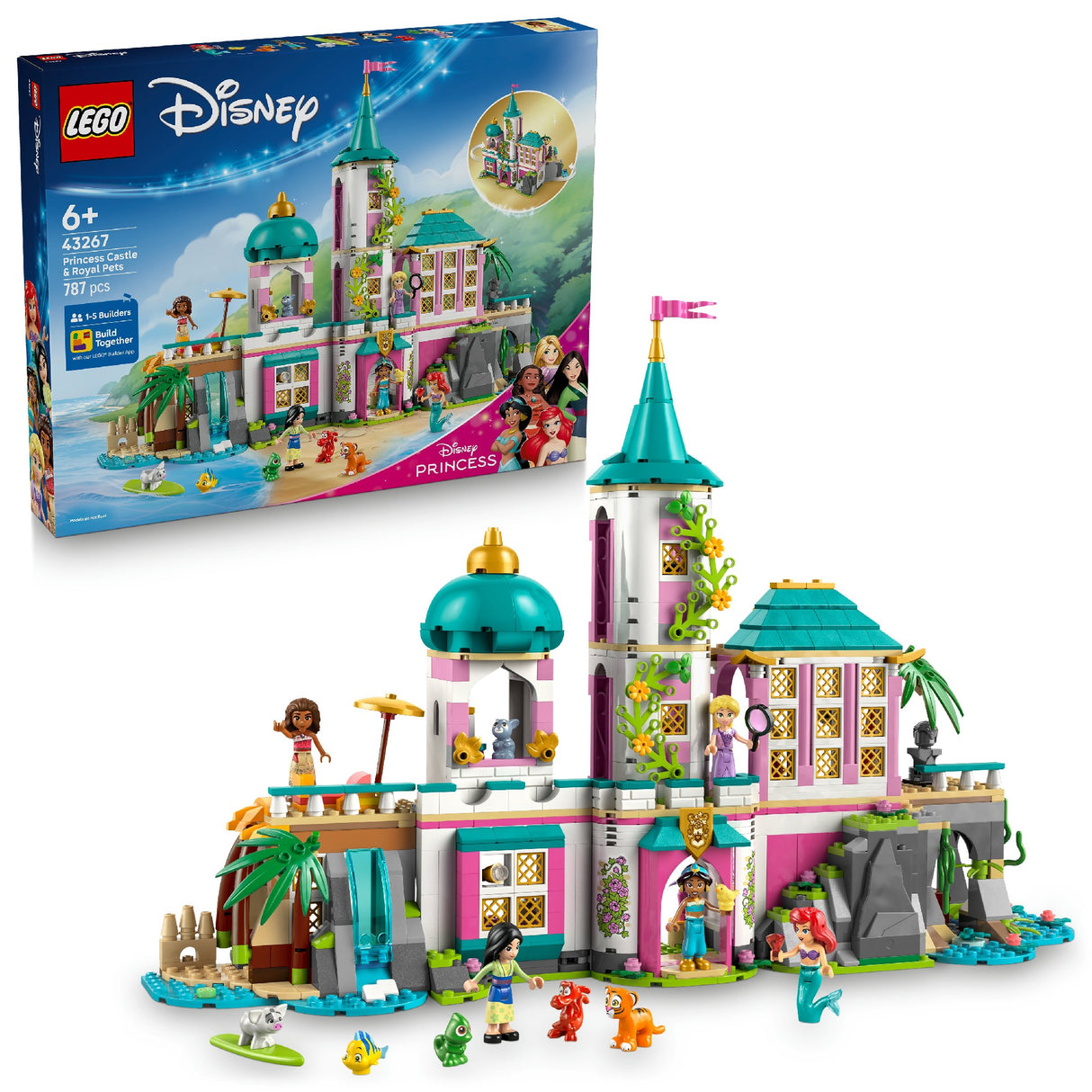 LEGO Disney Princess Princess Castle & Royal Pets 43267 Age: 6+