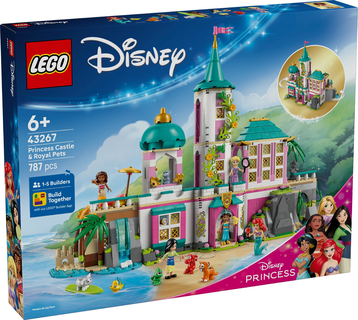 LEGO Disney Princess Princess Castle & Royal Pets 43267 Age: 6+
