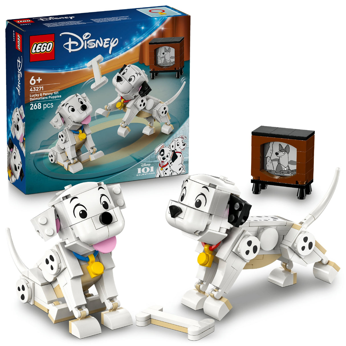LEGO Disney Classic Lucky & Penny 101 Dalmatians Puppies 43271 Age: 6+