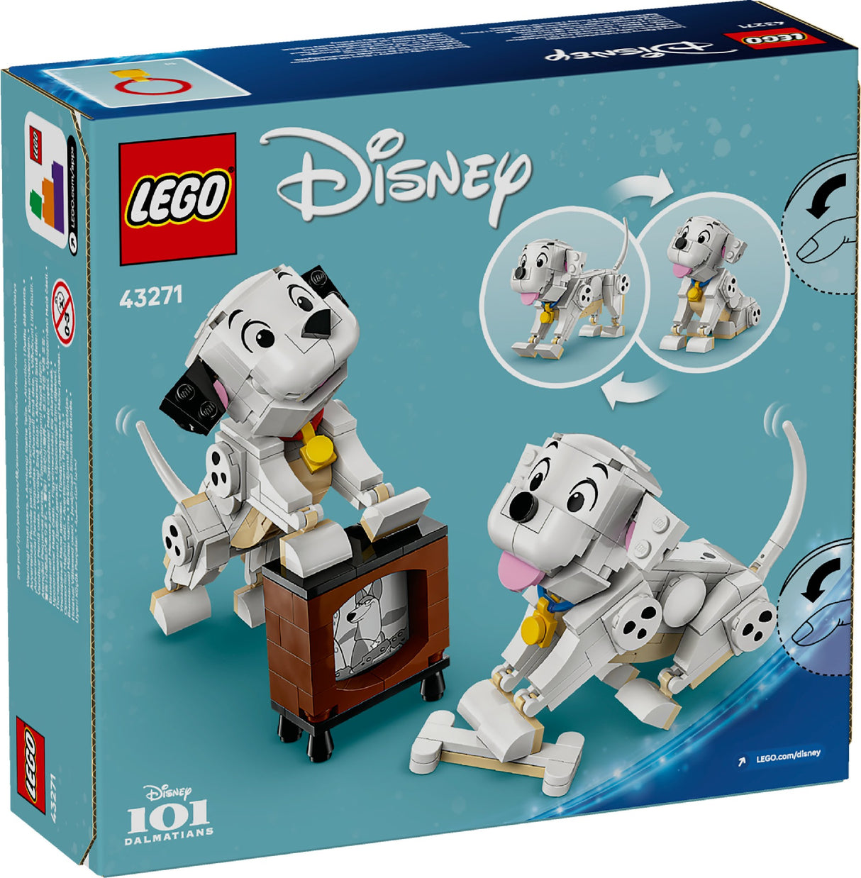 LEGO Disney Classic Lucky & Penny 101 Dalmatians Puppies 43271 Age: 6+