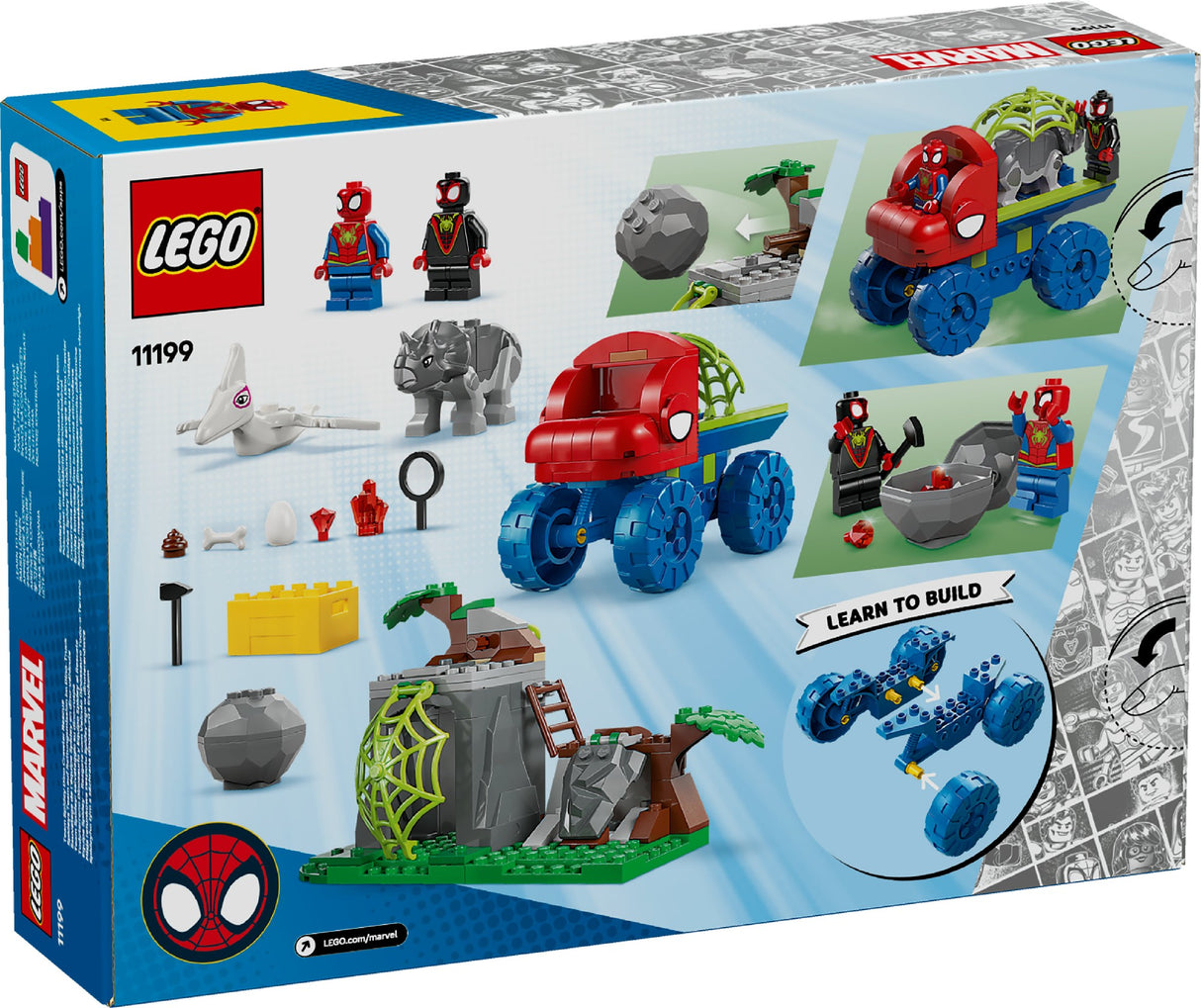 LEGO MARVEL TEAM SPIDEY DINO CRAWLER RESCUE 11199 AGE: 4+