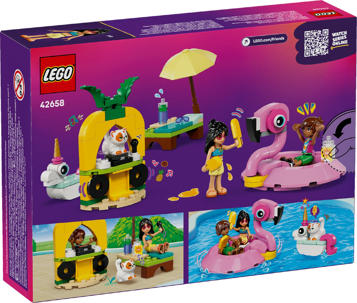 LEGO Friends Unicorn & Flamingo Pool Party 42658 Age: 5+
