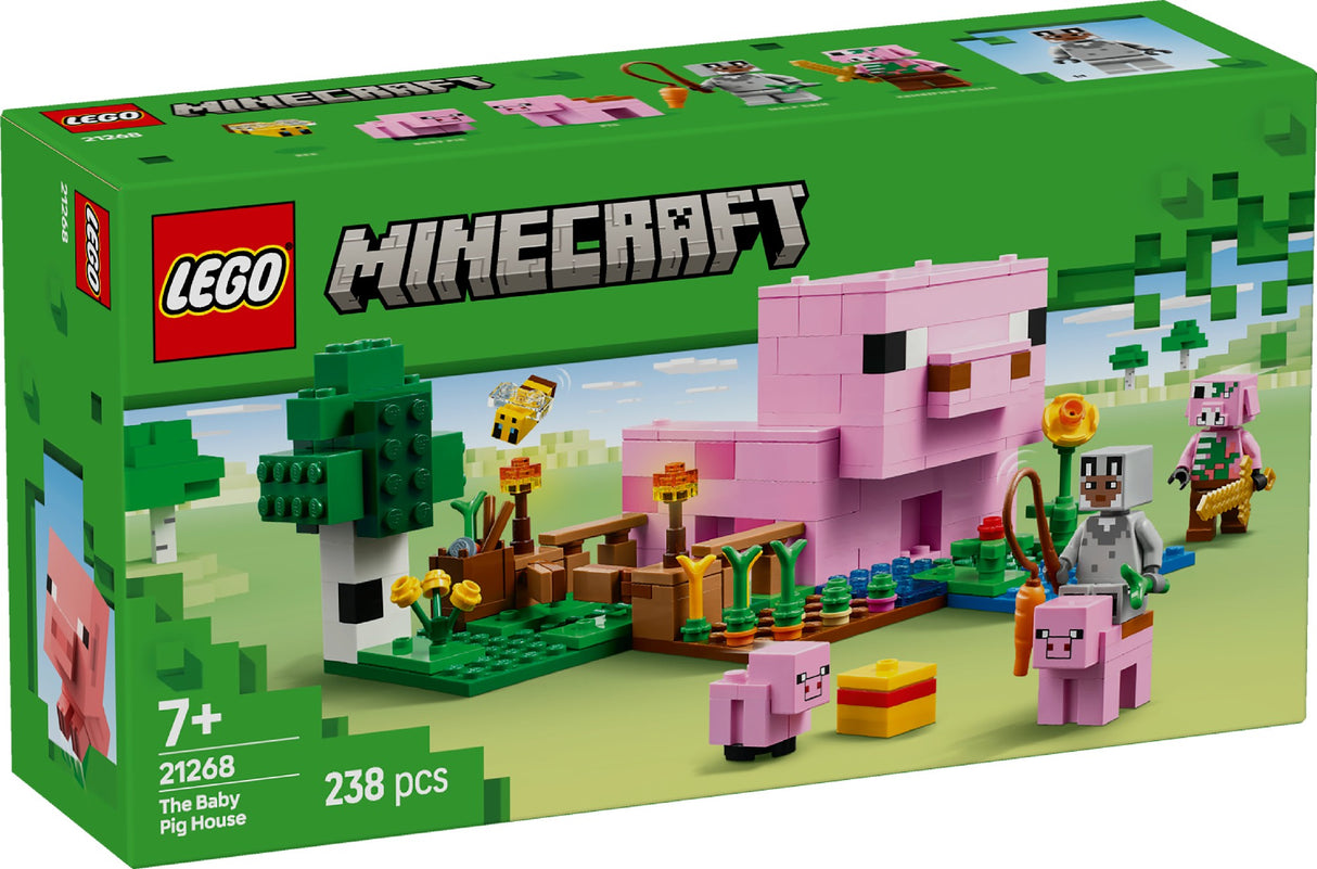 LEGO MINECRAFT THE BABY PIG HOUSE 21268 AGE: 7+