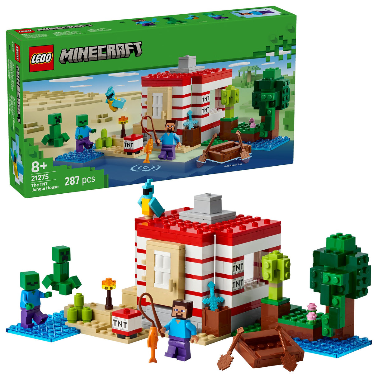LEGO Minecraft The TNT Jungle House 21275 Age: 8+