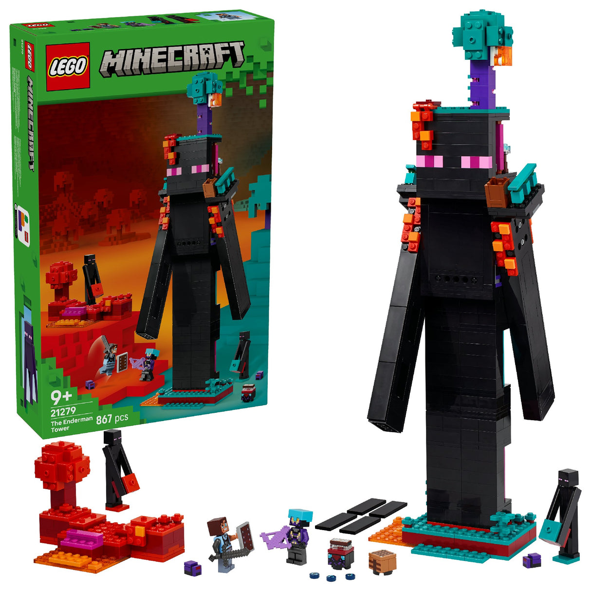 LEGO Minecraft The Enderman Tower 21279 Age: 9+