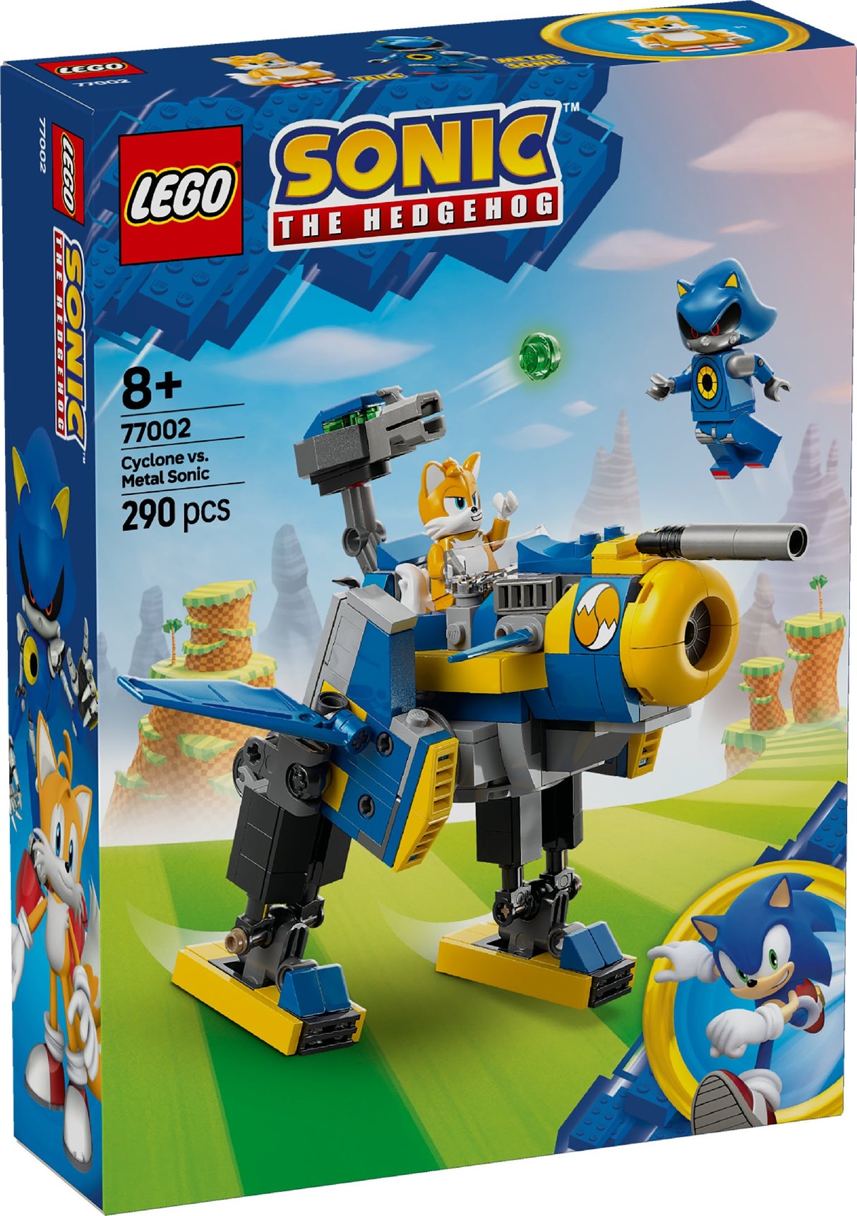 LEGO SONIC THE HEDGEHOG CYCLONE VS. METAL SONIC 77002 AGE:8+