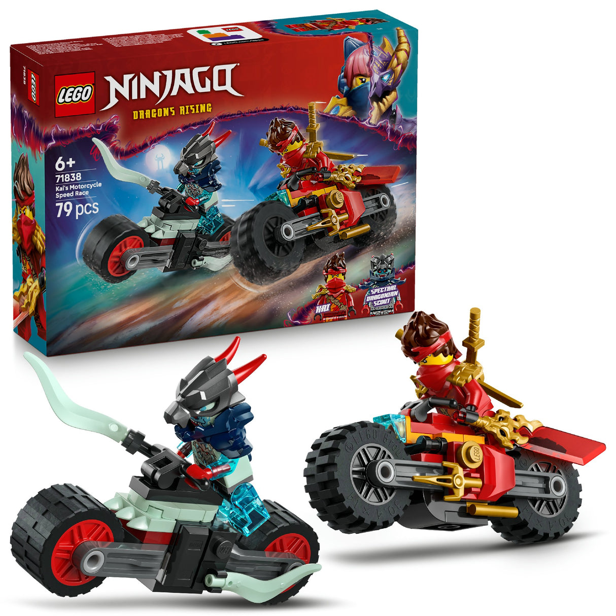 LEGO Ninjago Kai's Motorcycle Speed Race 71838 Age: 6+