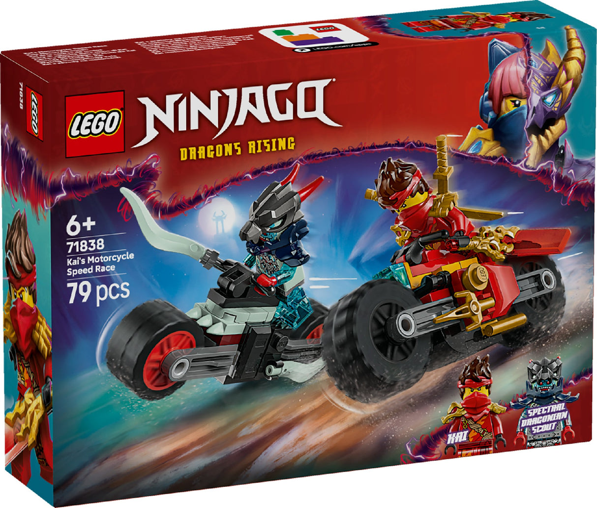 LEGO Ninjago Kai's Motorcycle Speed Race 71838 Age: 6+