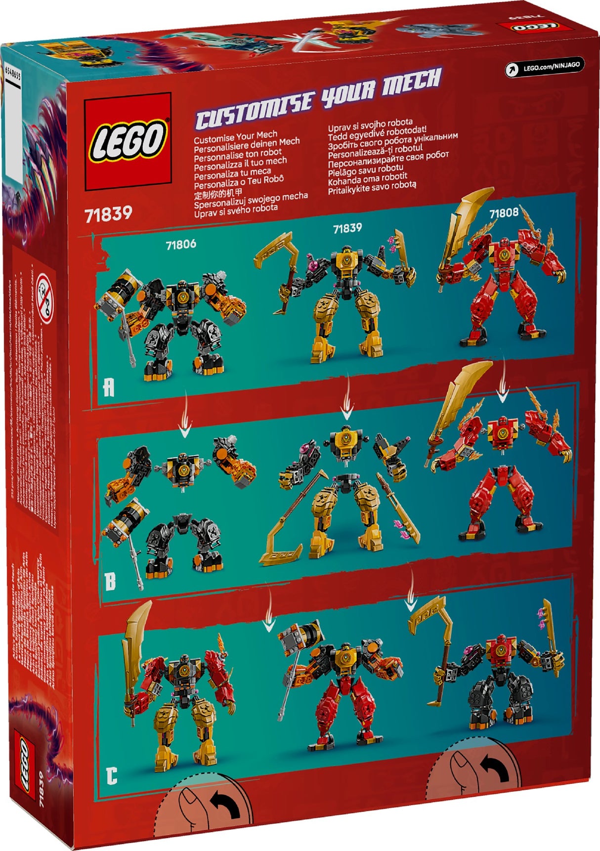 LEGO Ninjago Arin's Spinjitzu Battle Mech 71839 Age: 7+