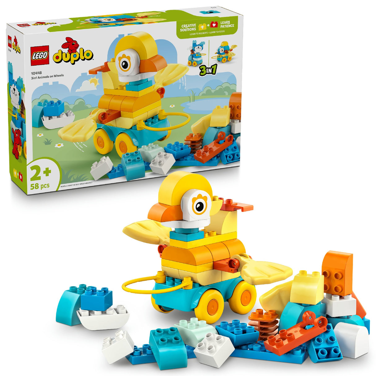 LEGO DUPLO 3in1 Animals on Wheels 10448 Age: 2+