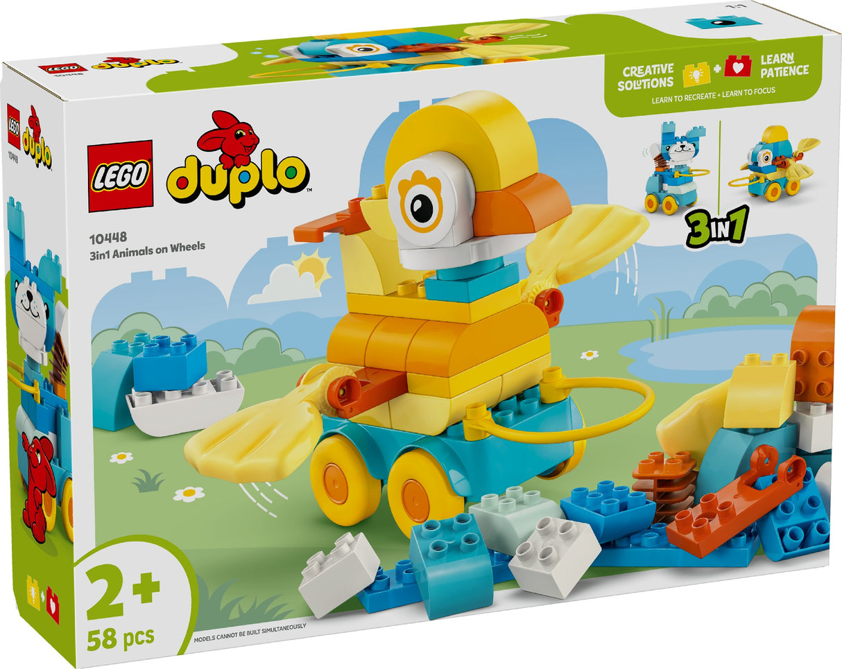 LEGO DUPLO 3in1 Animals on Wheels 10448 Age: 2+