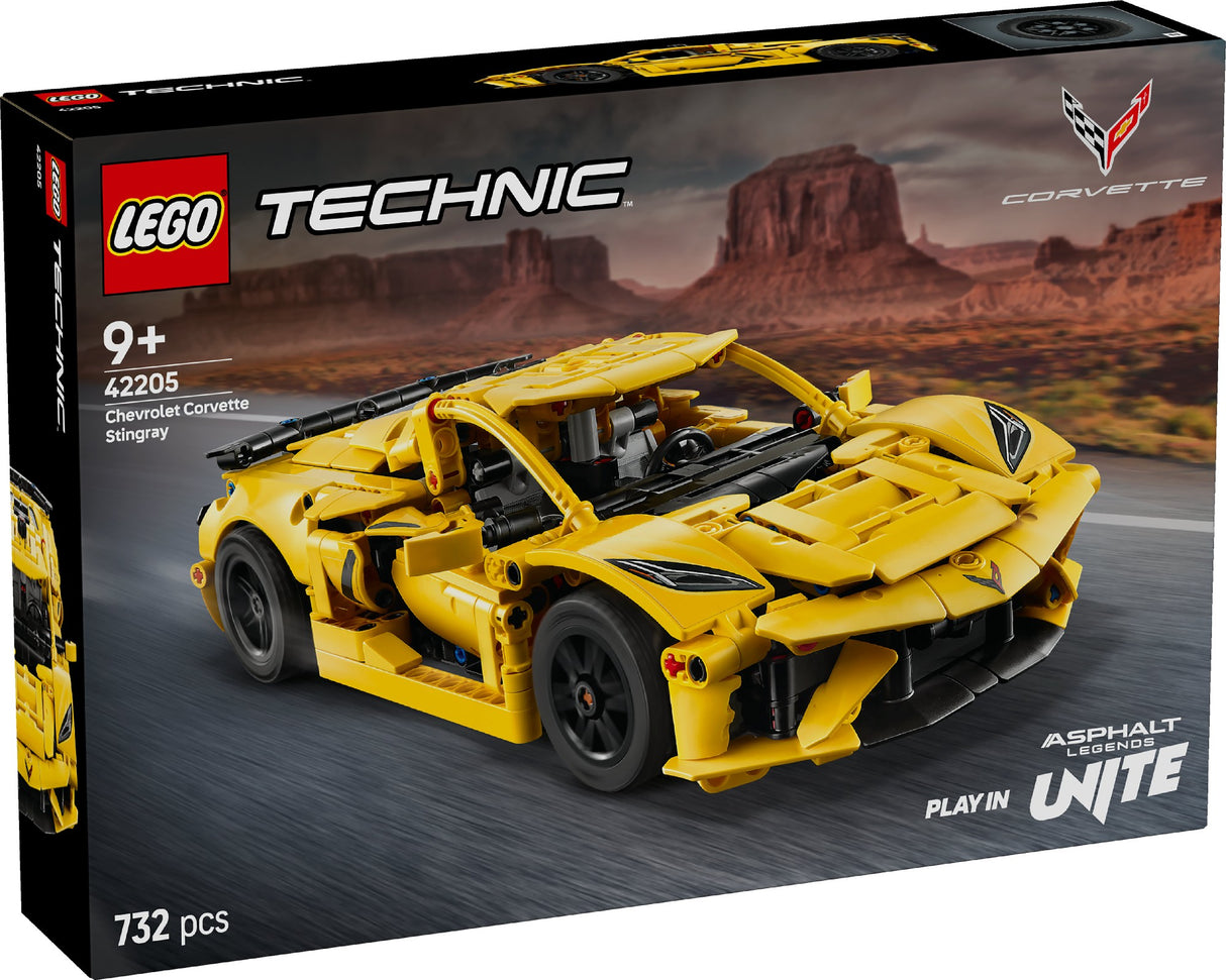 LEGO TECHNIC CHEVROLET CORVETTE STINGRAY 42205 AGE: 9+