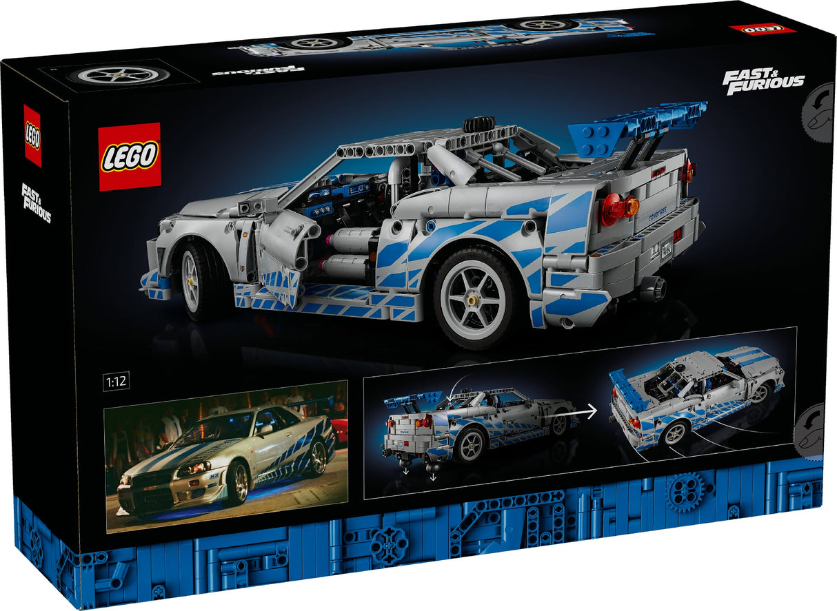 LEGO Technic 2 Fast 2 Furious Nissan Skyline GT-R (R34) 42210 Age: 18+