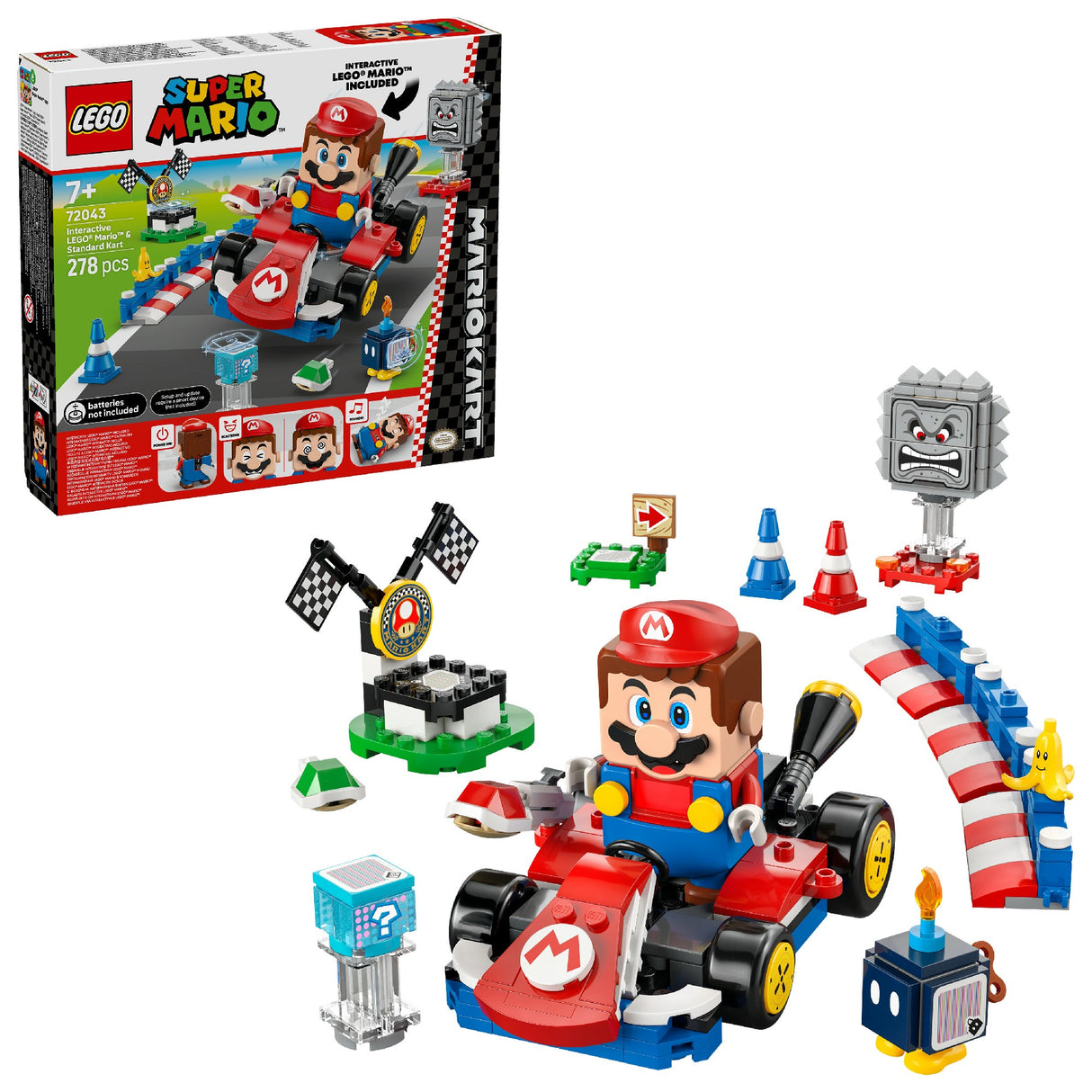 LEGO Super Mario Interactive LEGO® Mario™ & Standard Kart 72043 Age: 7+