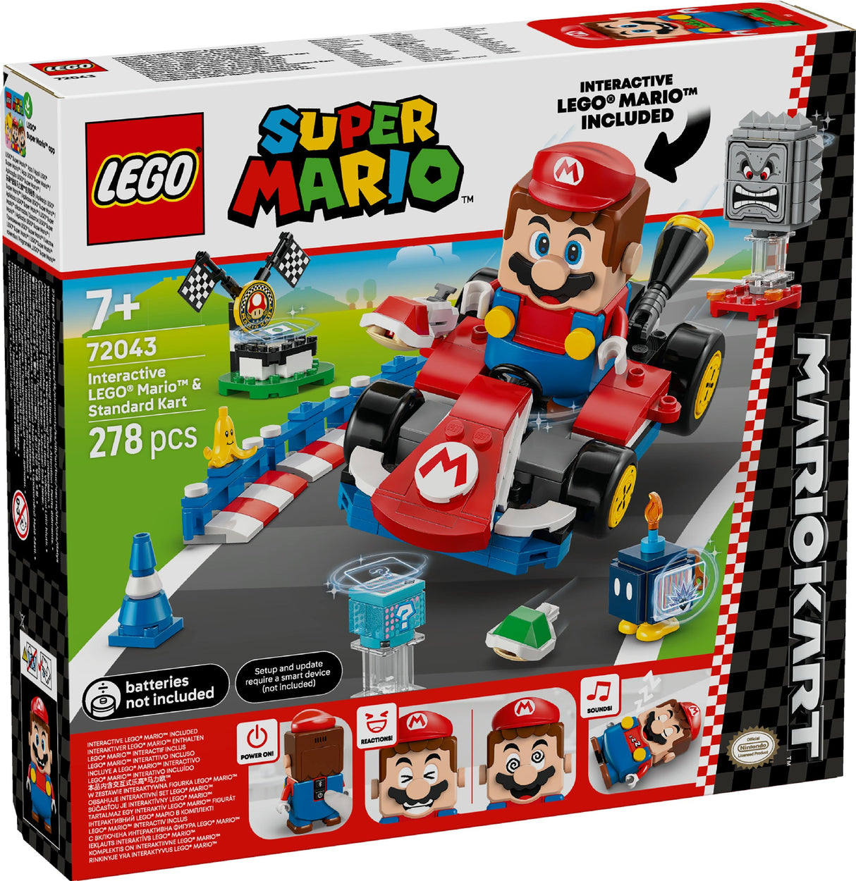 LEGO Super Mario Interactive LEGO® Mario™ & Standard Kart 72043 Age: 7+
