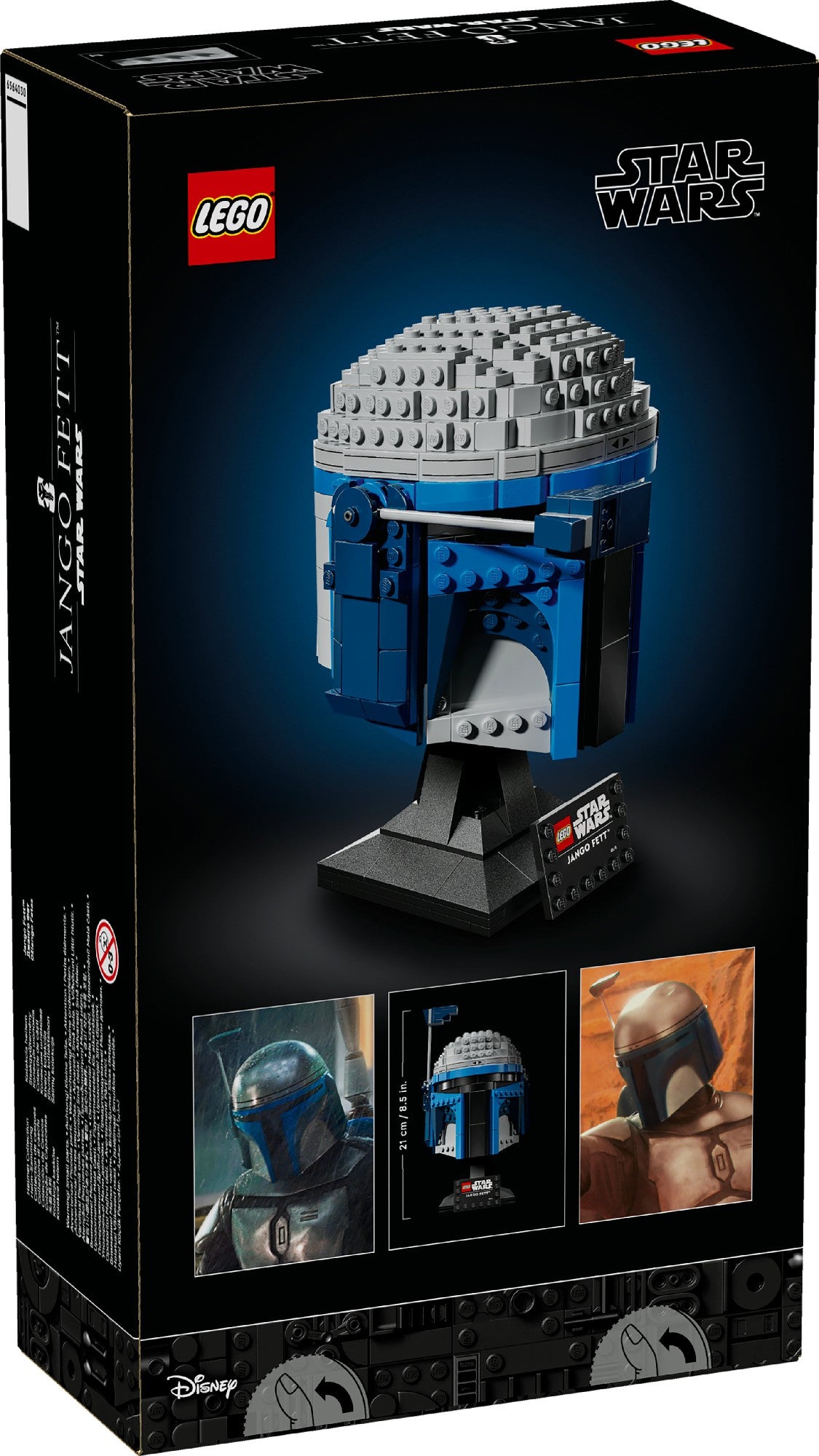Lego Star Wars Jango Fett Helmet 75408 Age: 18+