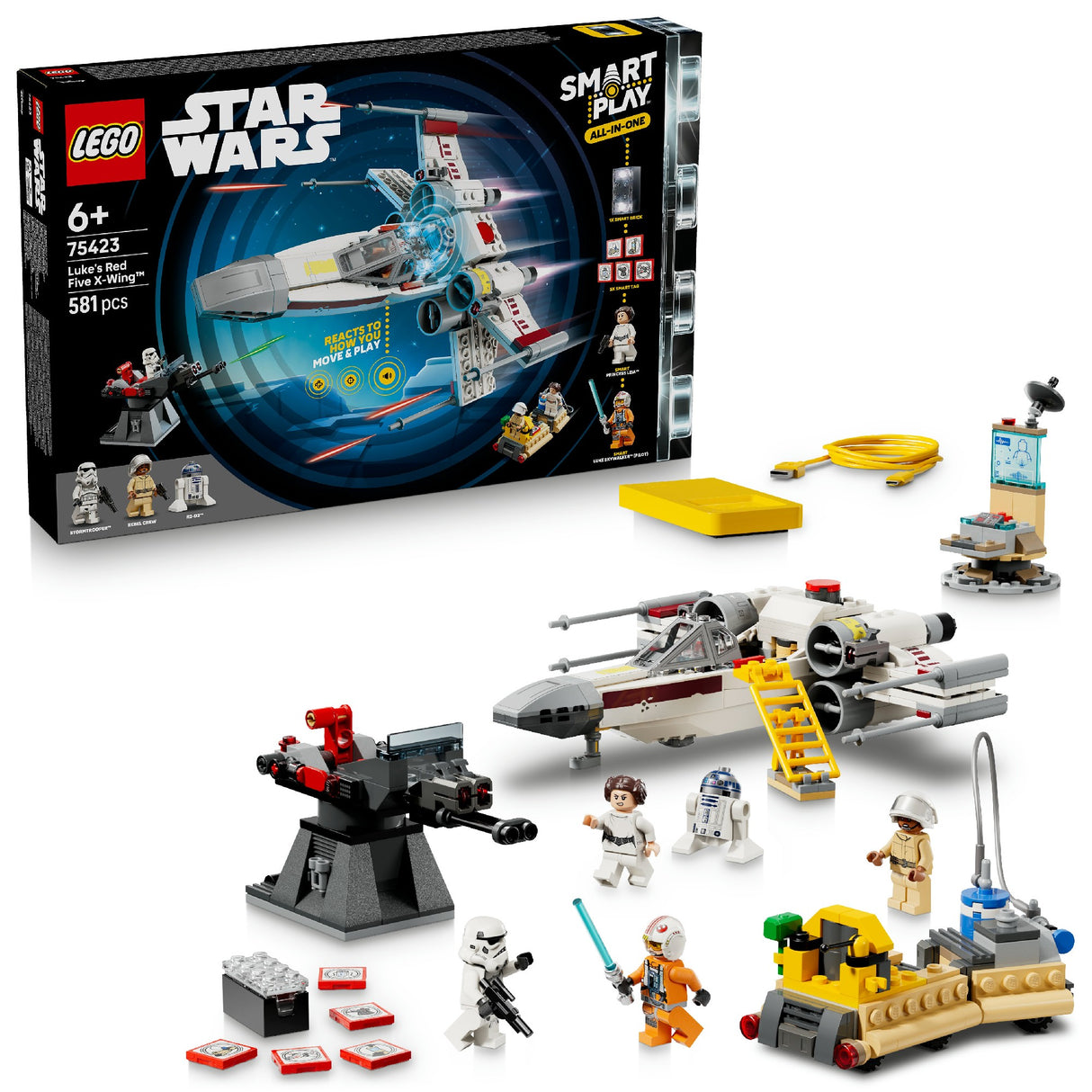 LEGO® Star Wars™ SMART Play™: Luke’s Red Five X-Wing™ 75423 AGE: 6+