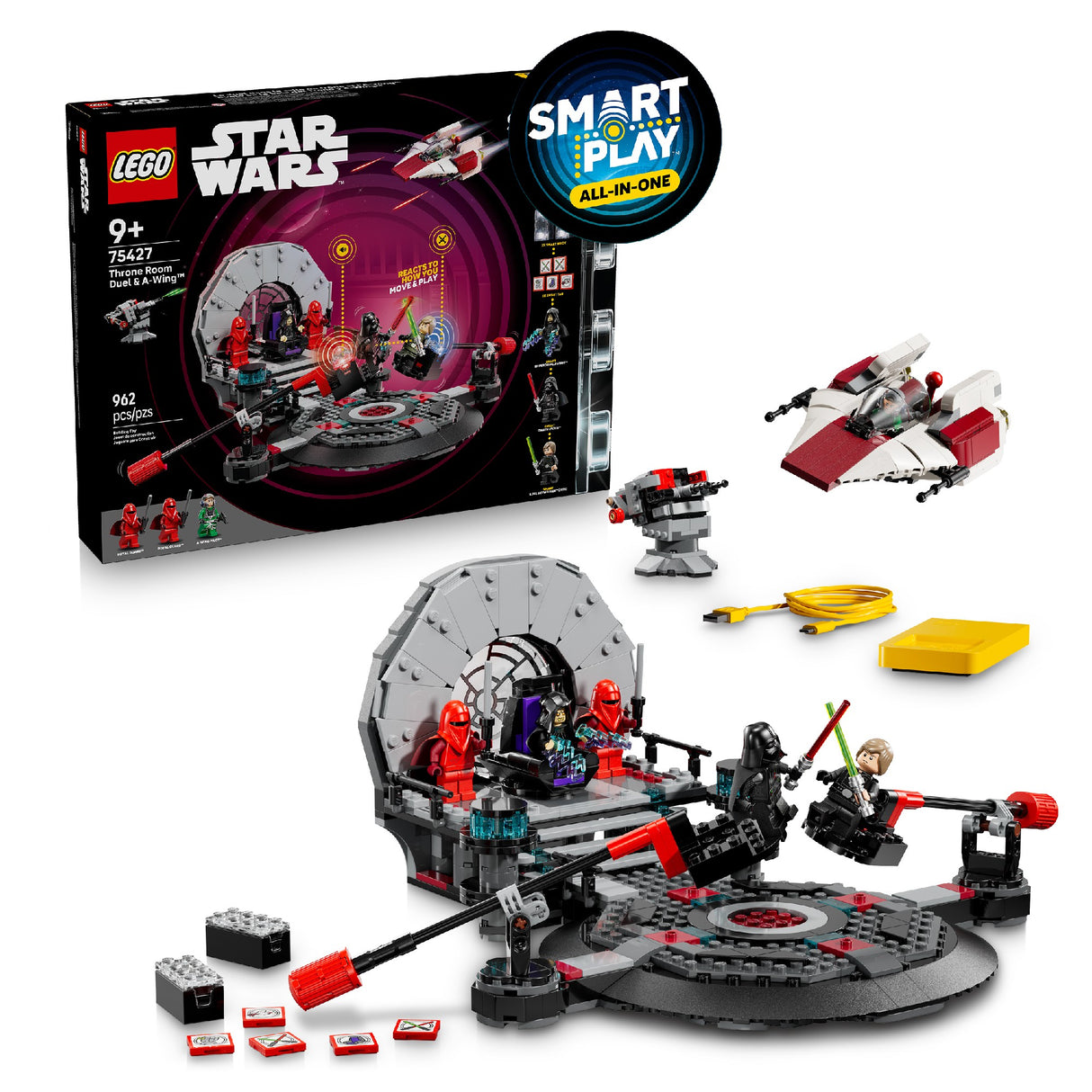 LEGO® Star Wars™ SMART Play™: Throne Room Duel & A-Wing™ 75427 AGE: 9+