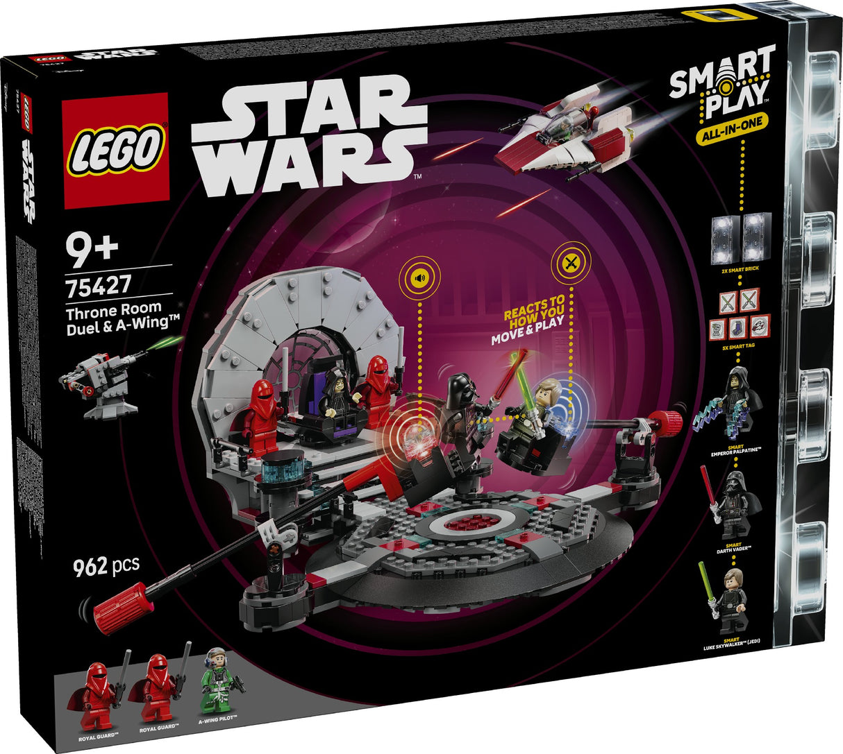 LEGO® Star Wars™ SMART Play™: Throne Room Duel & A-Wing™ 75427 AGE: 9+