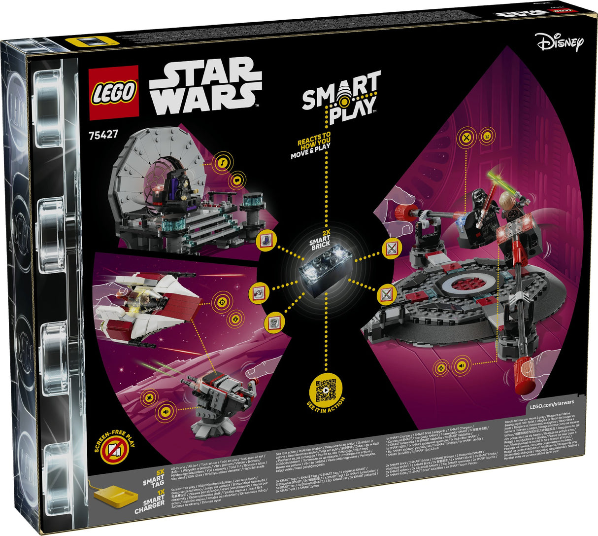 LEGO® Star Wars™ SMART Play™: Throne Room Duel & A-Wing™ 75427 AGE: 9+