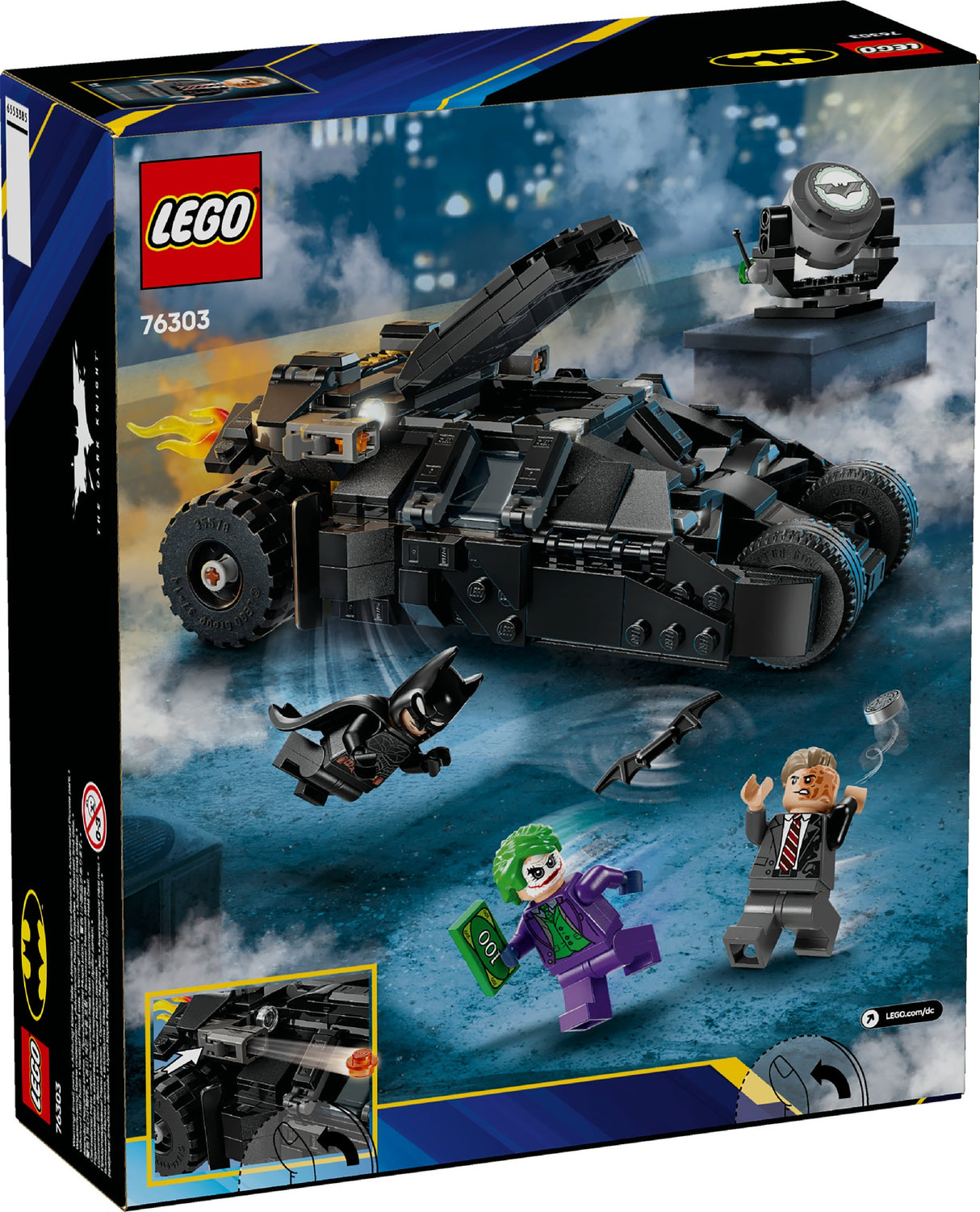 LEGO BATMAN™ TUMBLER VS. TWO-FACE™ & THE JOKER™ 76303 AGE: 8+
