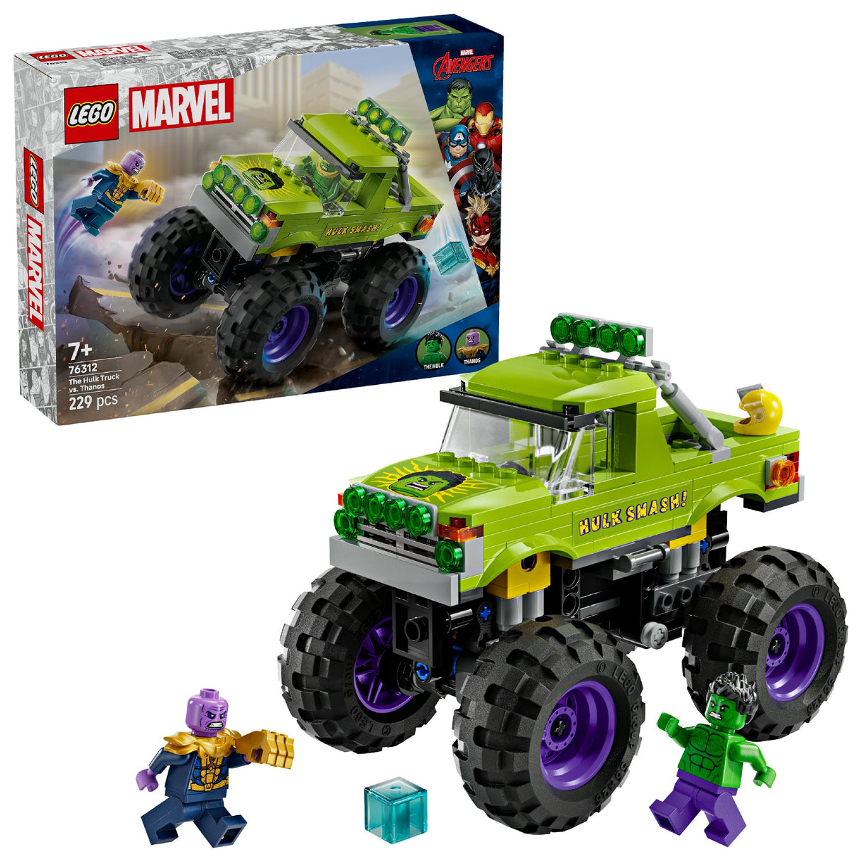 LEGO MARVEL THE HULK TRUCK VS. THANOS 76312 AGE:7+