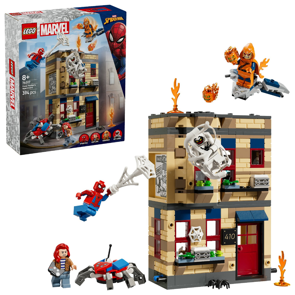 LEGO Super Heroes Marvel Peter Parker’s Apartment 76317 Age: 8+