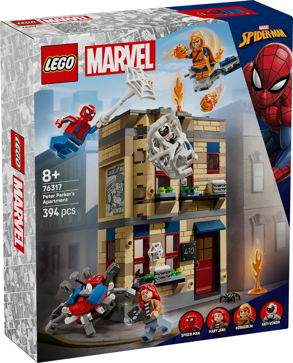 LEGO Super Heroes Marvel Peter Parker’s Apartment 76317 Age: 8+