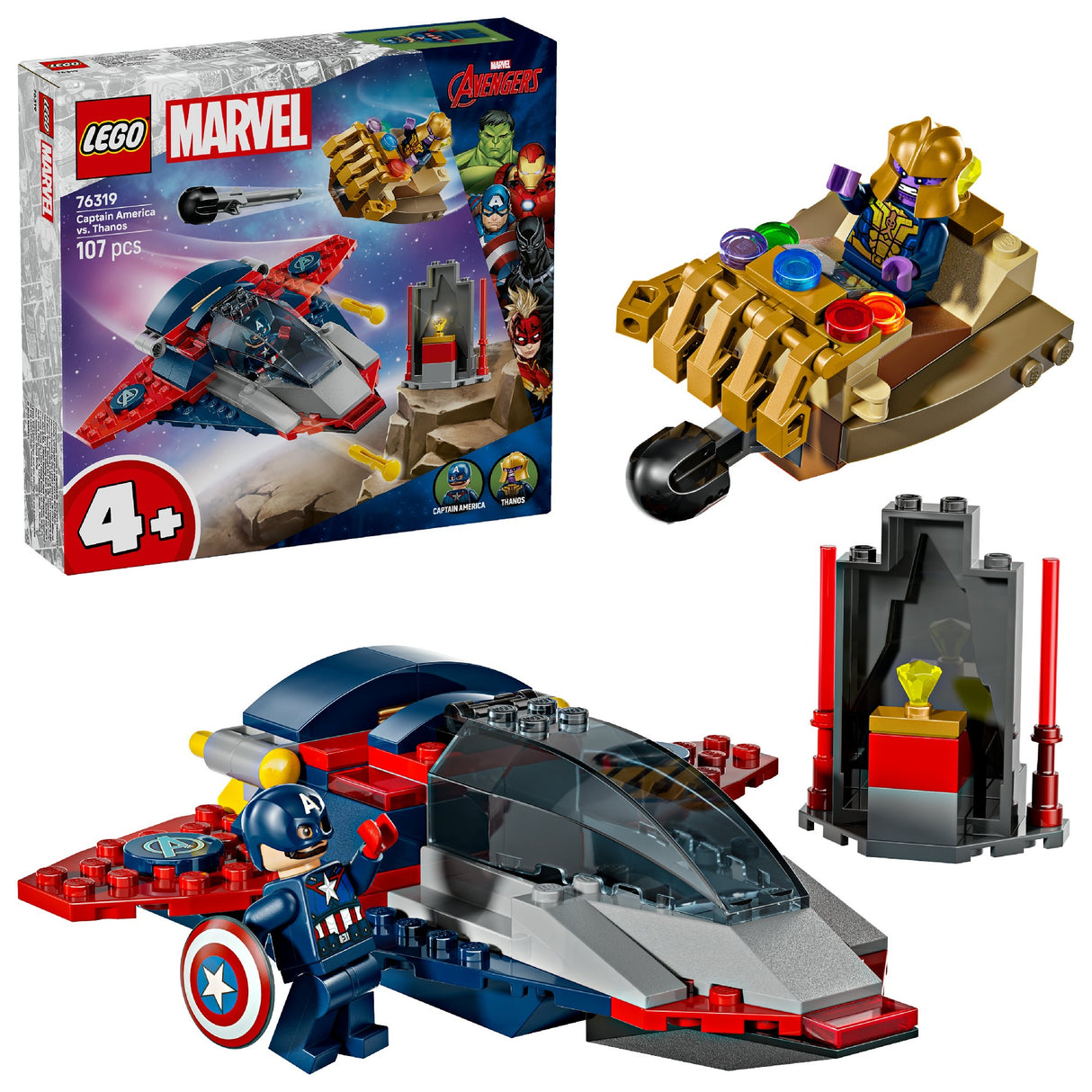LEGO Super Heroes Marvel Captain America vs. Thanos 76319 Age: 4+