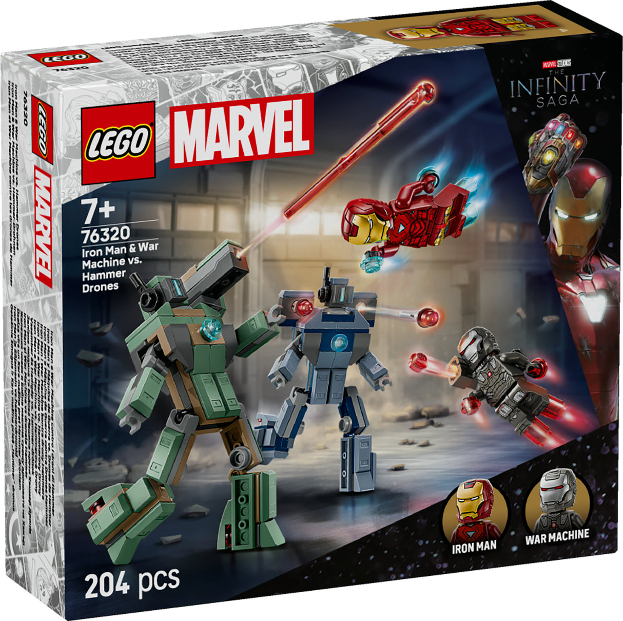 LEGO Super Heroes Marvel Iron Man & War Machine vs. Hammer Drones 76320 Age: 7+