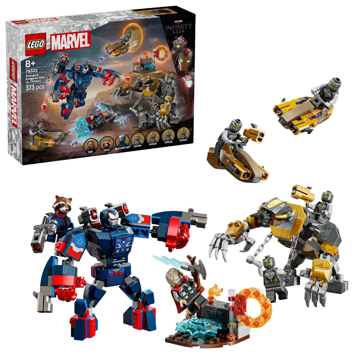 LEGO Super Heroes Marvel Avengers: Endgame Thor vs. Chitauri 76322 Age: 8+