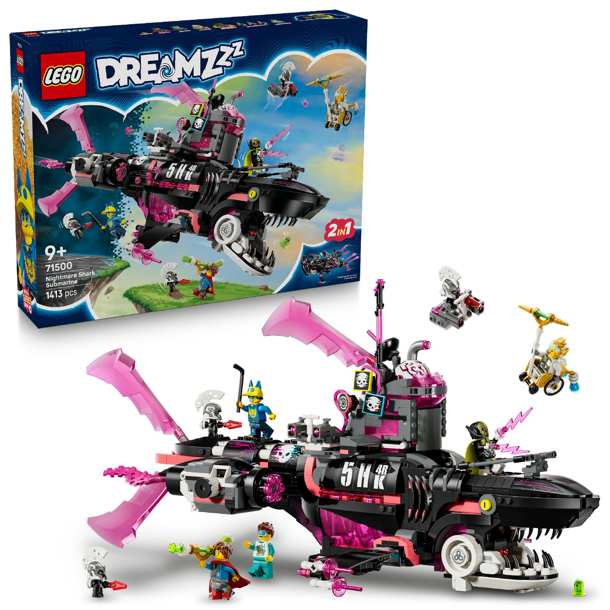 LEGO DREAMZzz Nightmare Shark Submarine 71500 Age: 9+