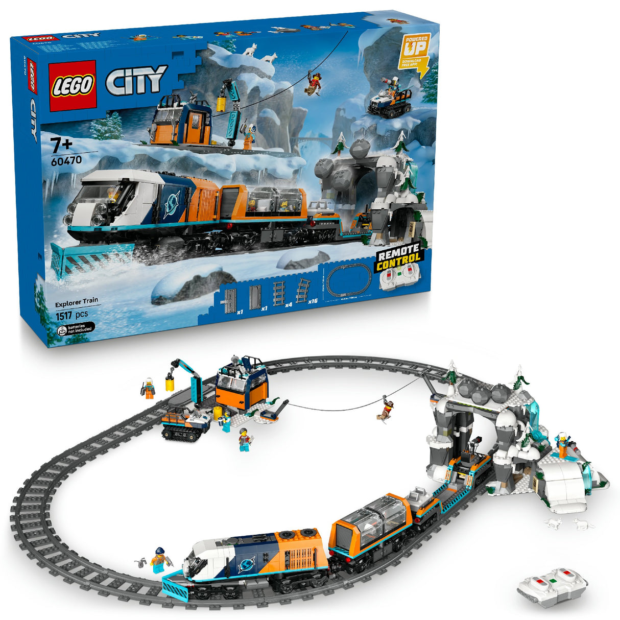 LEGO CITY Explorers' Arctic Polar Express Train 60470 Age: 7+