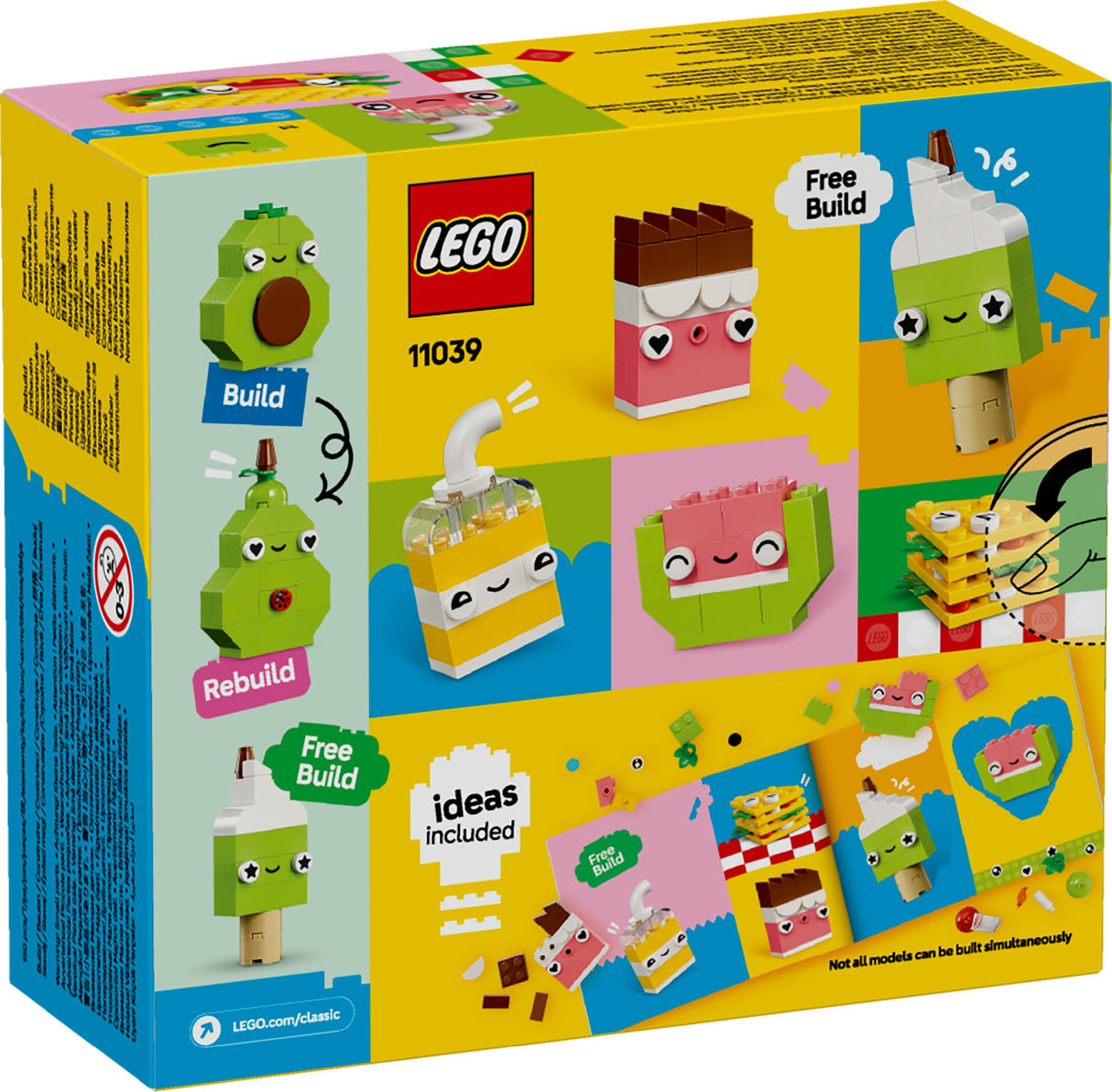 LEGO CLASSIC CREATIVE FOOD FRIENDS 11039 AGE: 4+